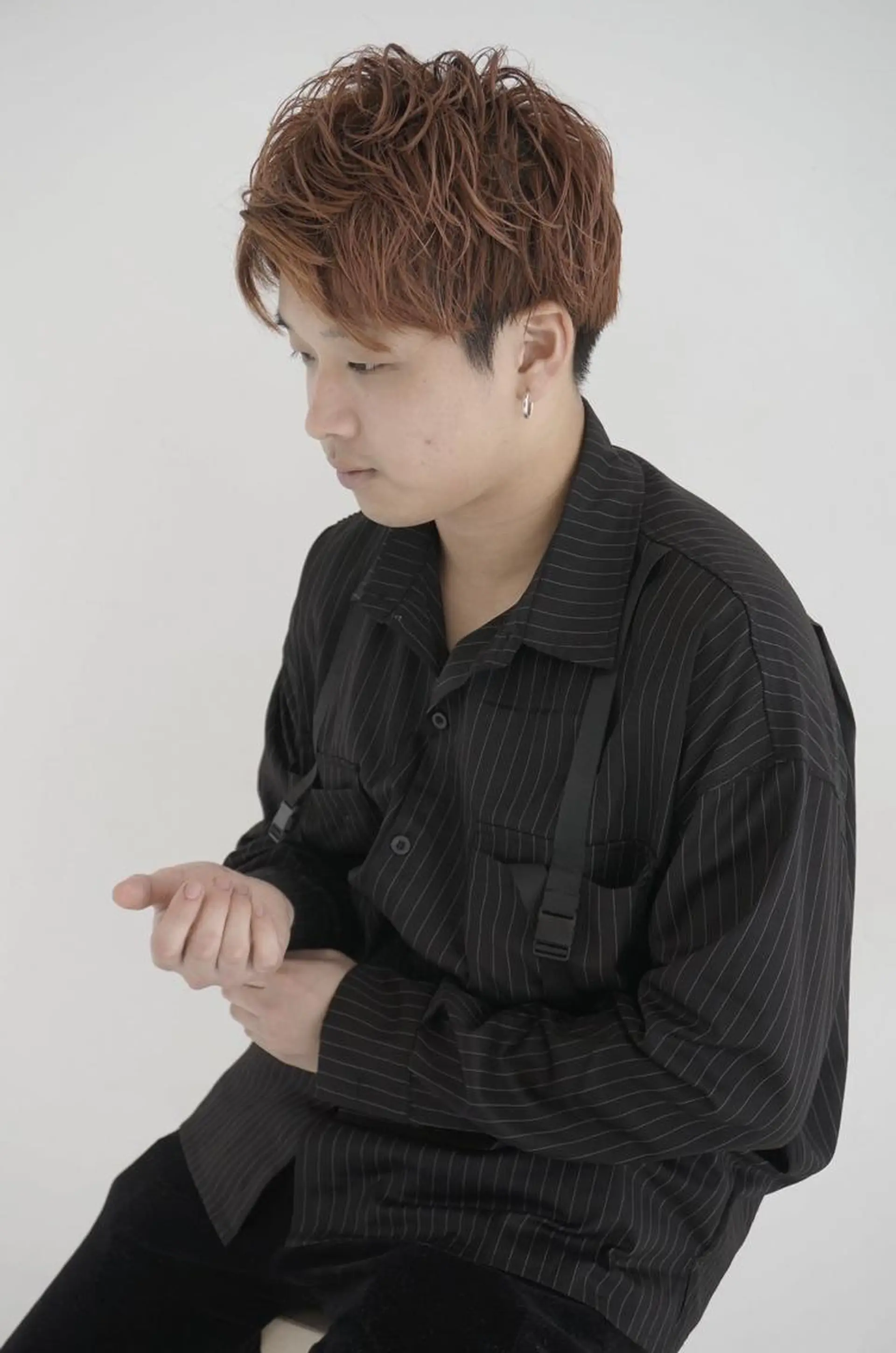 ミディアム メンズ 小島 健太郎のヘアスタイル