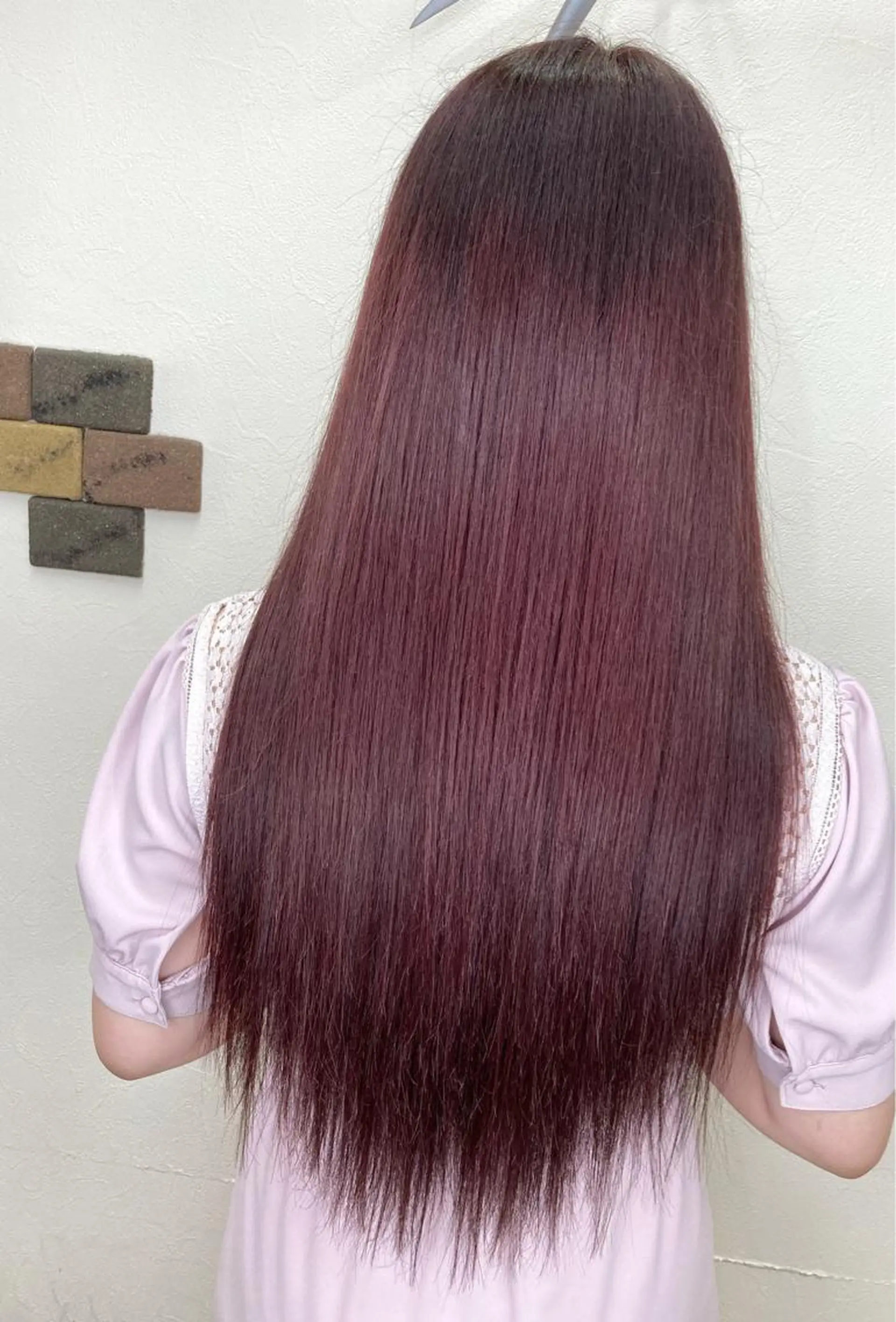 ロング カラー ボルドーカラー レッドカラー バイオレットカラー KEISUKE/ 池袋✨エクステのヘアスタイル