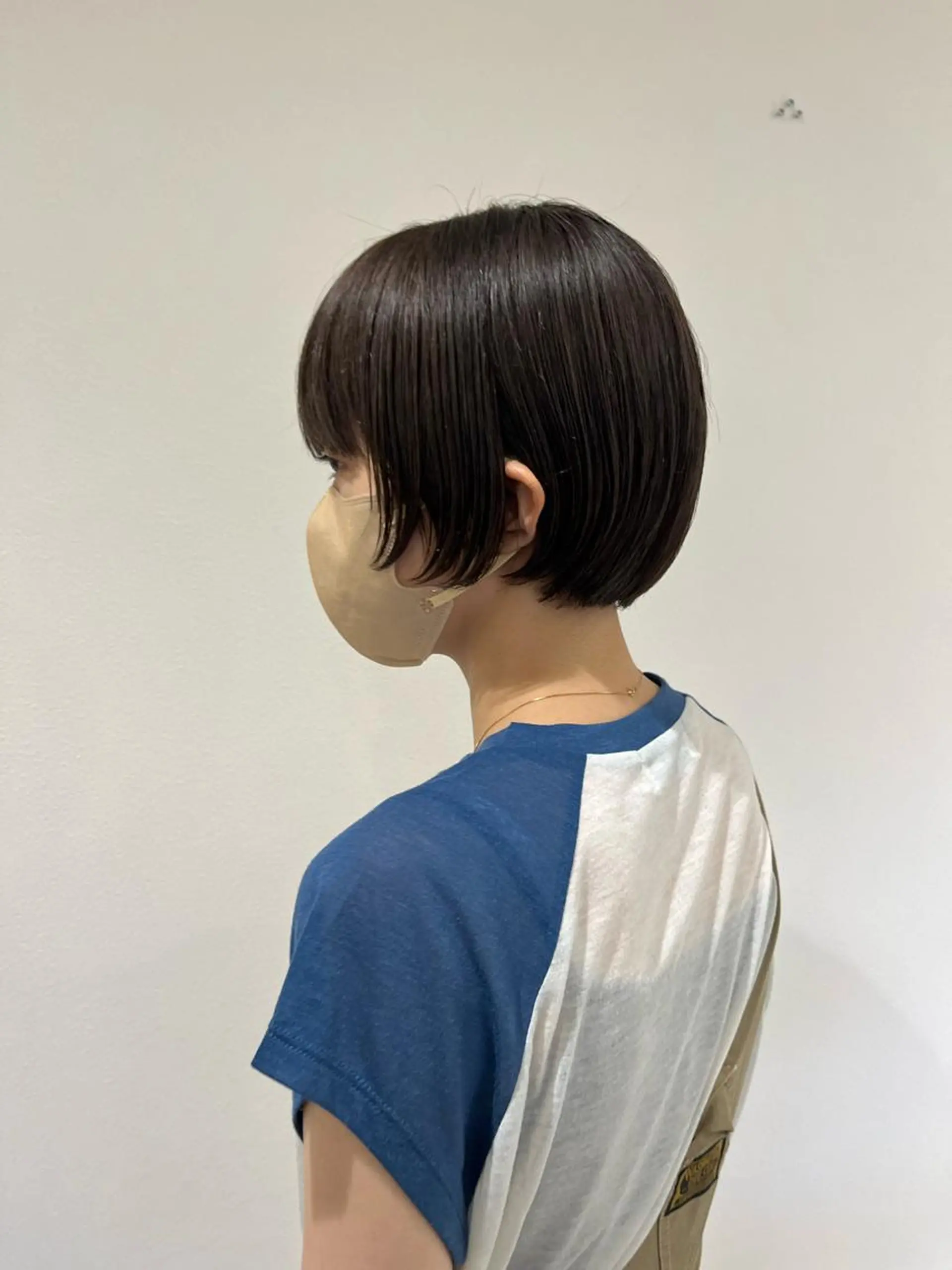 ショート 切りっぱなしボブ ボブ ショートヘア メンズハイトーン/栄 /イトウタケルのヘアスタイル