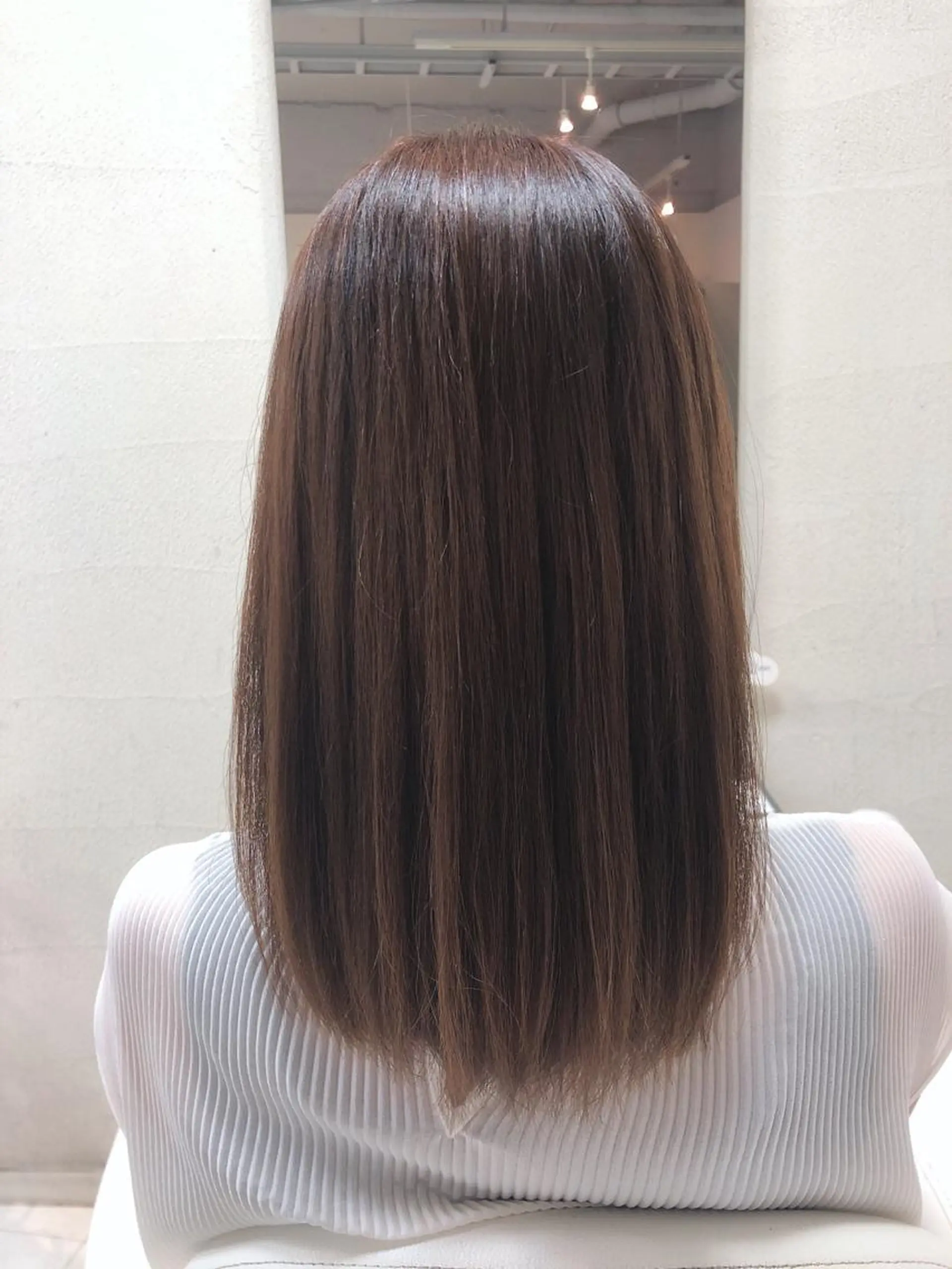 ミディアム ヘアカラー トリートメント 阿部 美咲のヘアスタイル