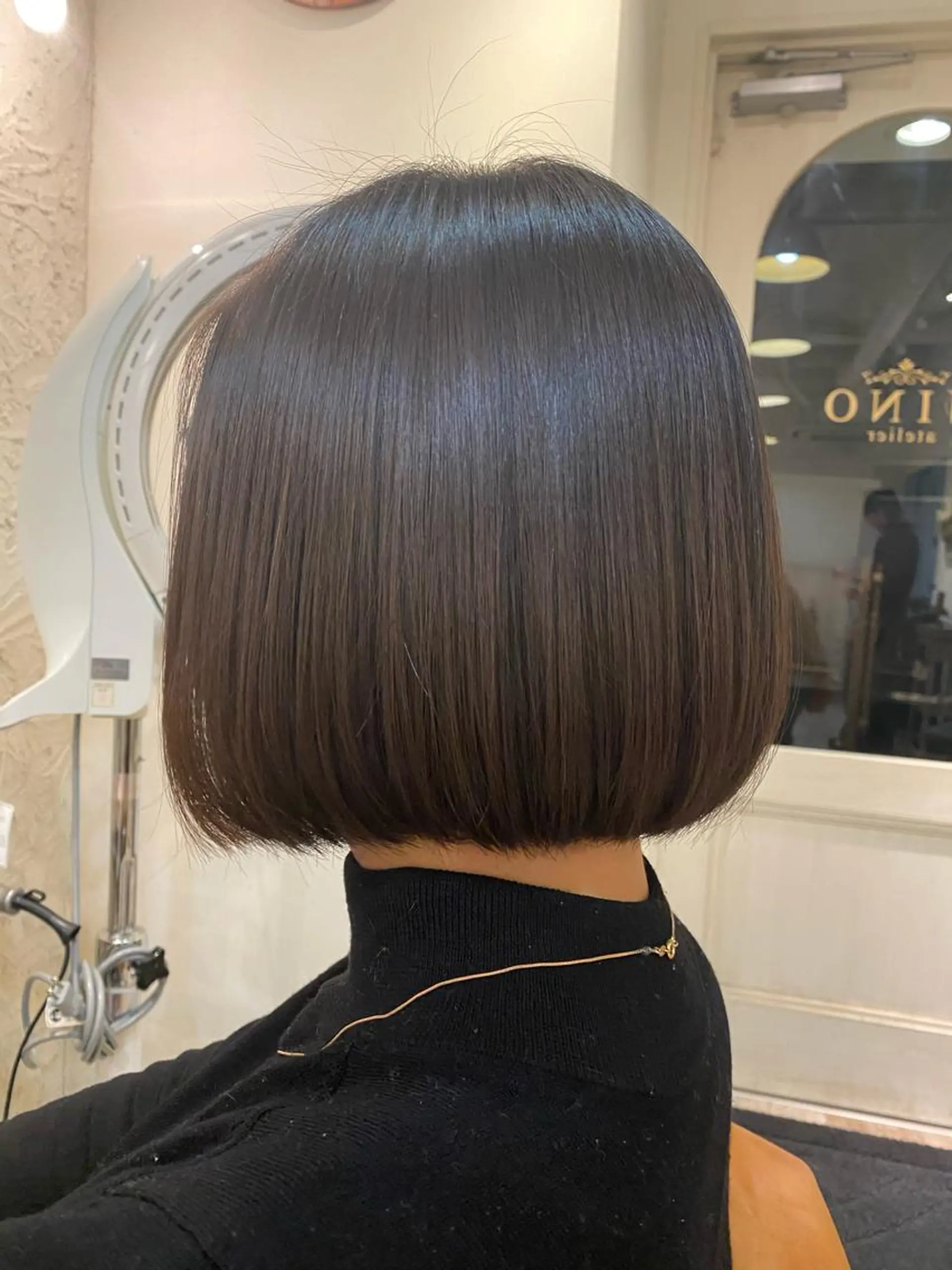 ショート カラー ボブ カット 縮毛矯正 よこもり あいのヘアスタイル