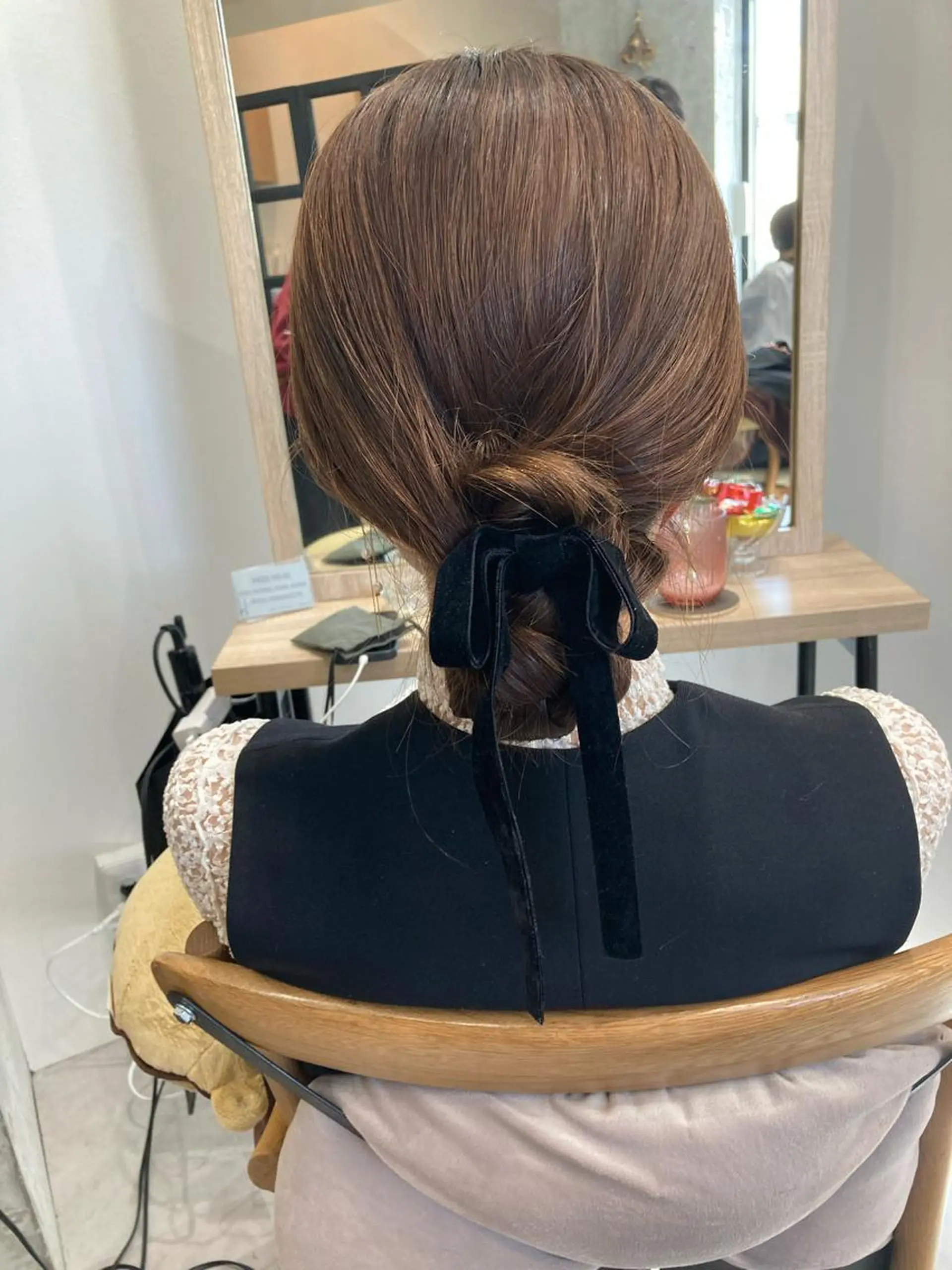 セミロング ヘアセット ✨色持ちの良い艶 カラー✨蟹江真世のヘアスタイル