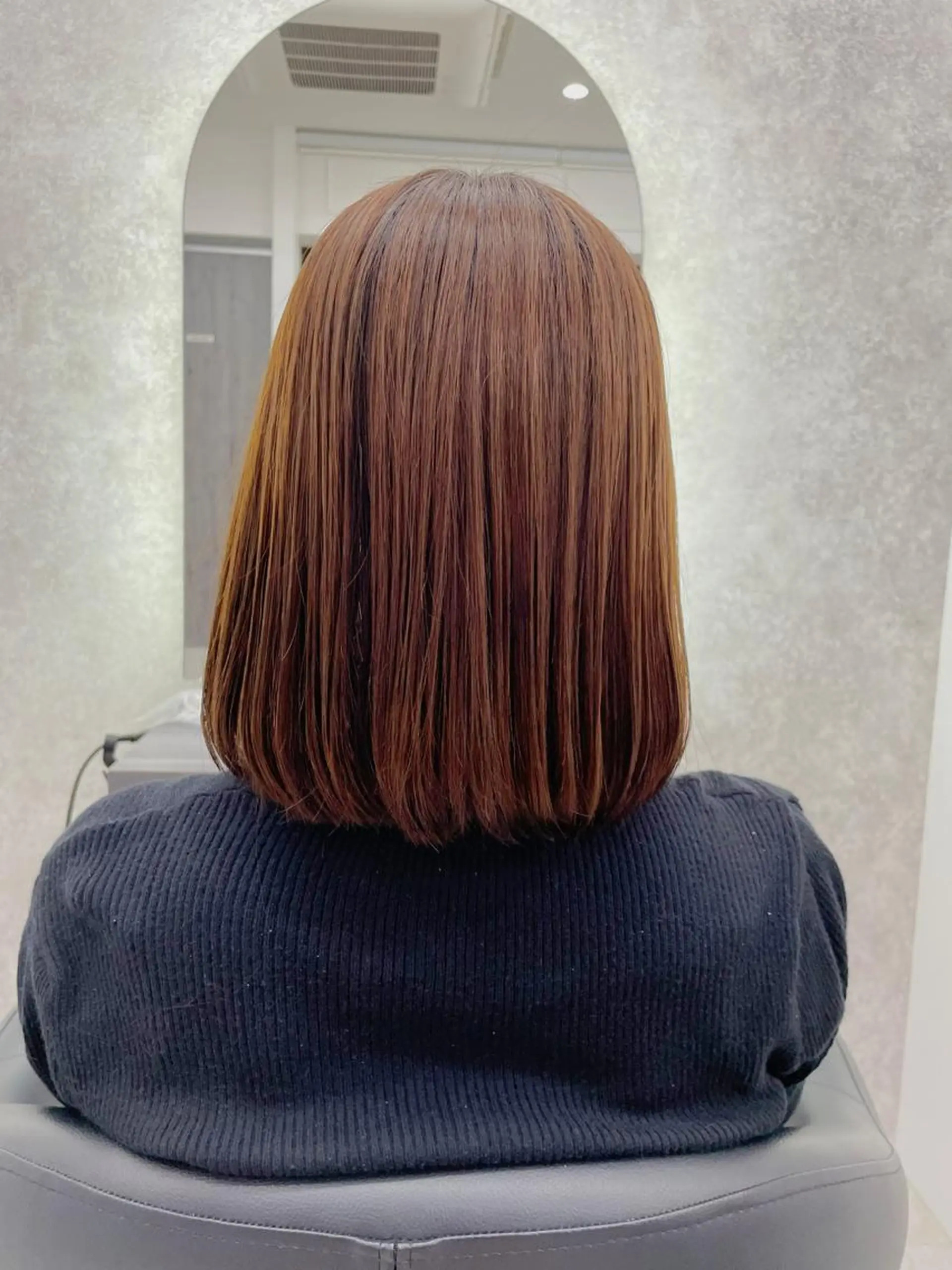 ミディアム ボブ 新村 華奈絵のヘアスタイル