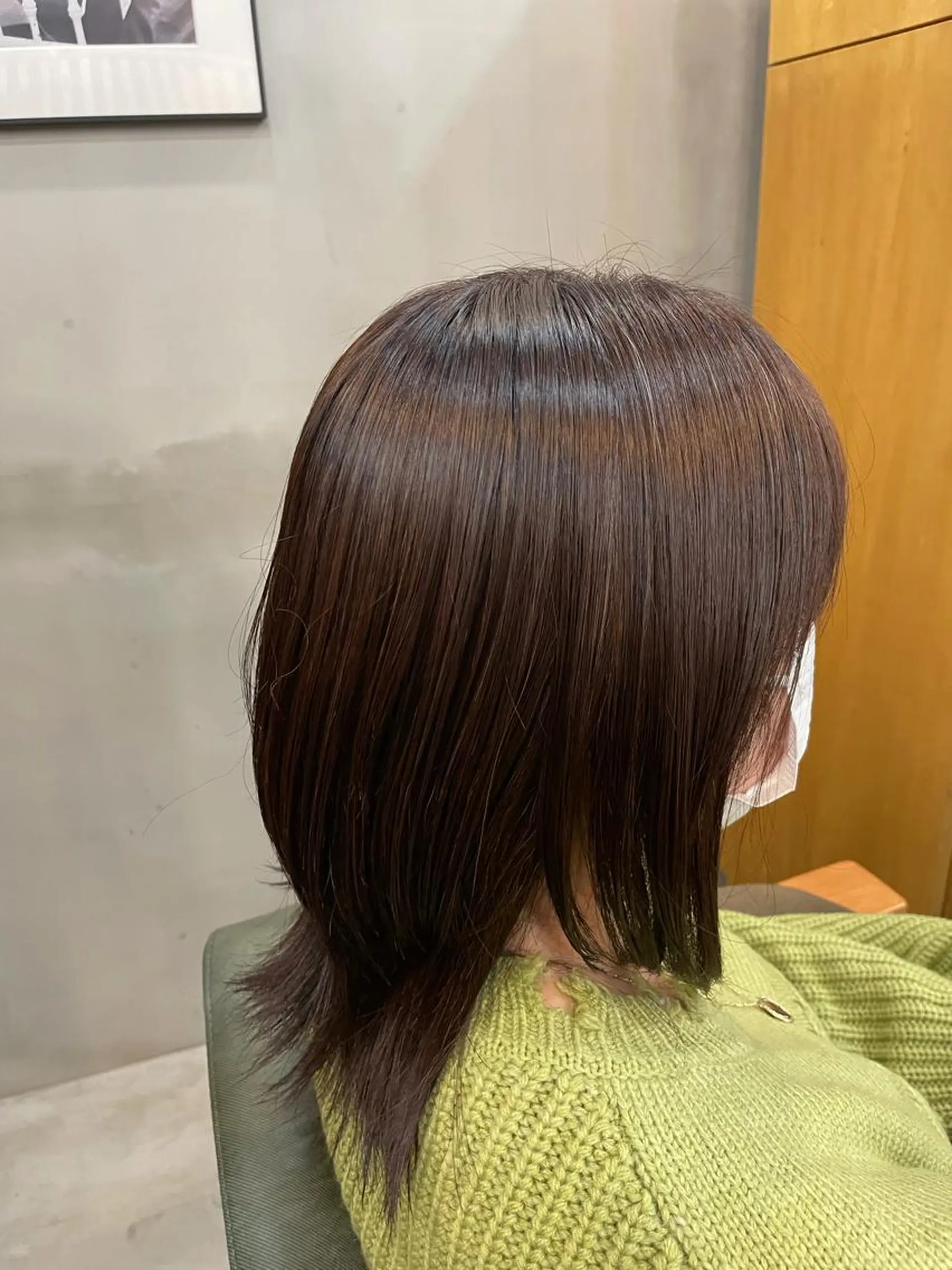 ミディアム カラー ピンクカラー ヘアカラー hairsalon Laugh-ter所属・荻田 佳菜子のヘアスタイル