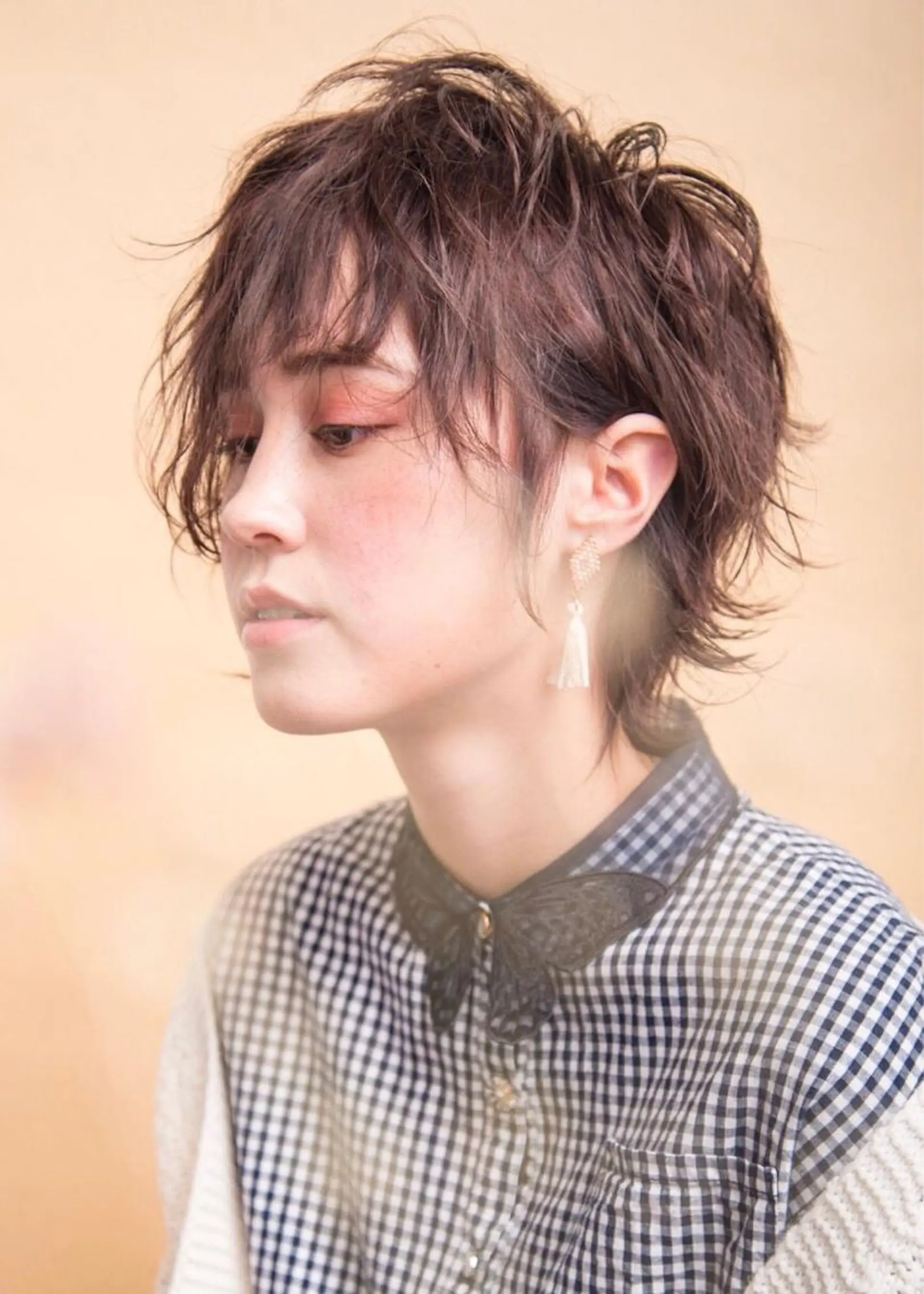 ショート カラー ブリーチ ブラウンカラー 🍑艶髪✖️暖色系 ✨momoka🍑のヘアスタイル