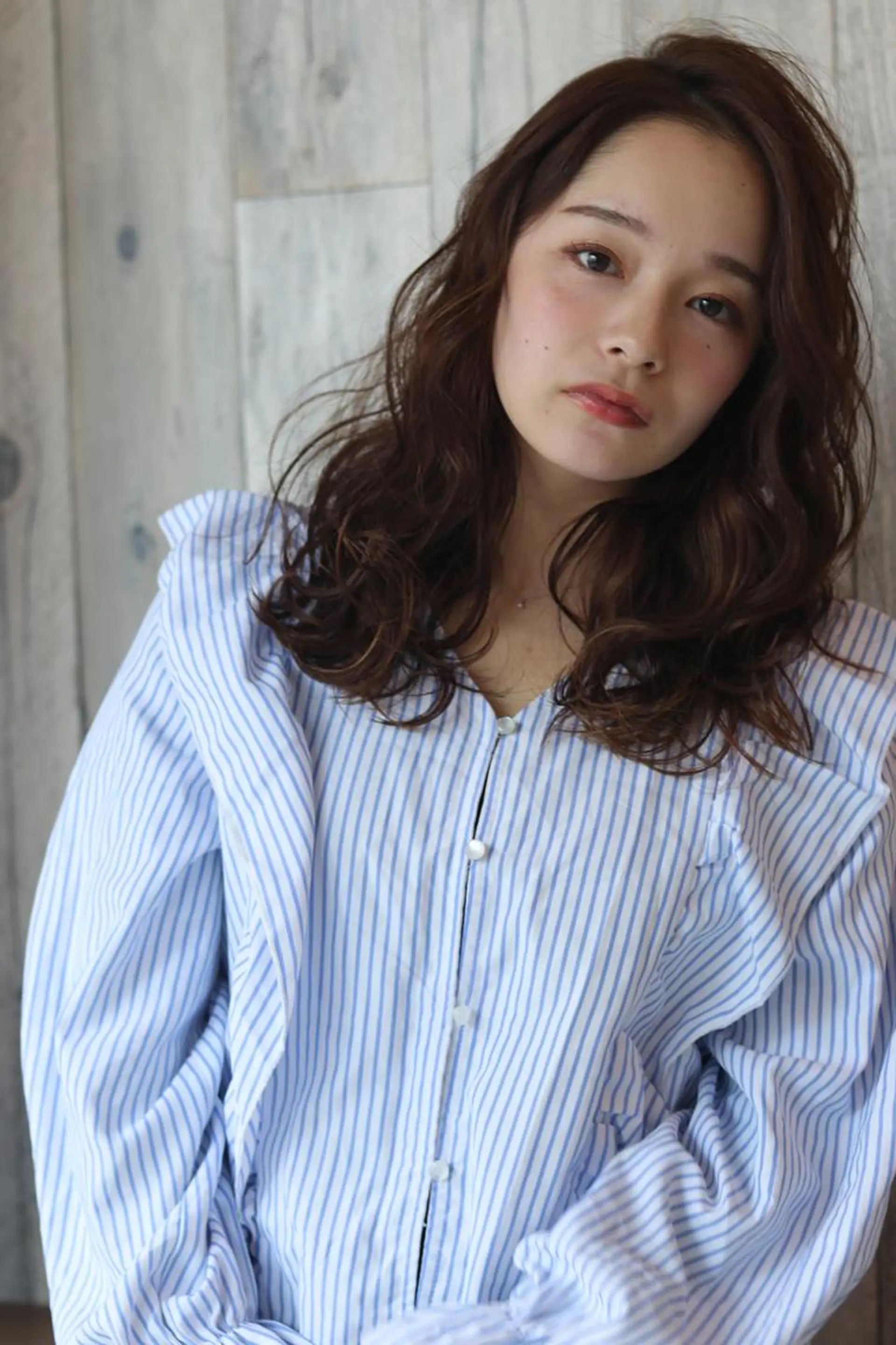 ミディアム パーマ カット パーマ トリートメント 渡邉 孝洋のヘアスタイル