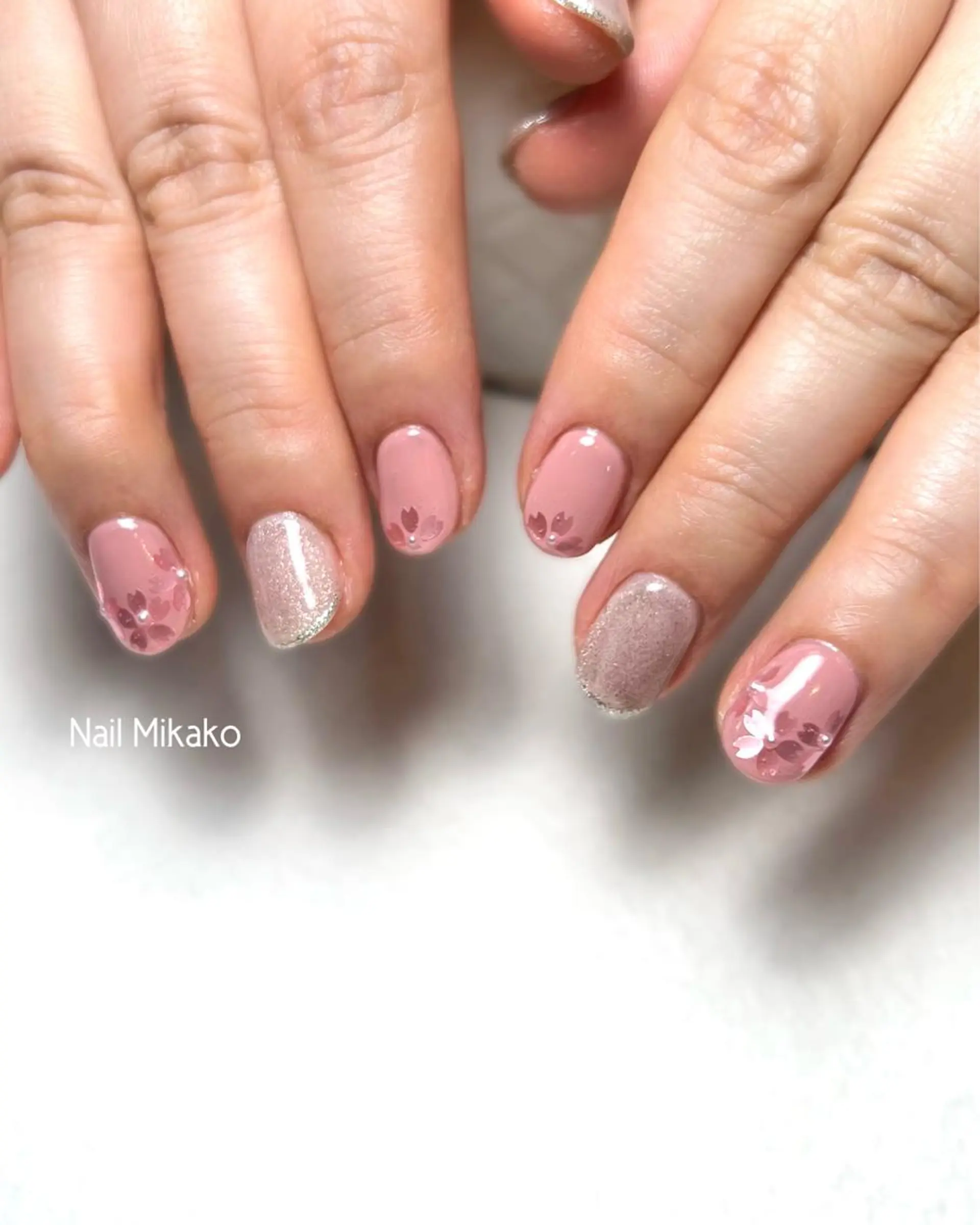 ネイル 桜ネイル 入学式 春ネイル Nail_Mikako所属・Nail Mikakoのネイルデザイン