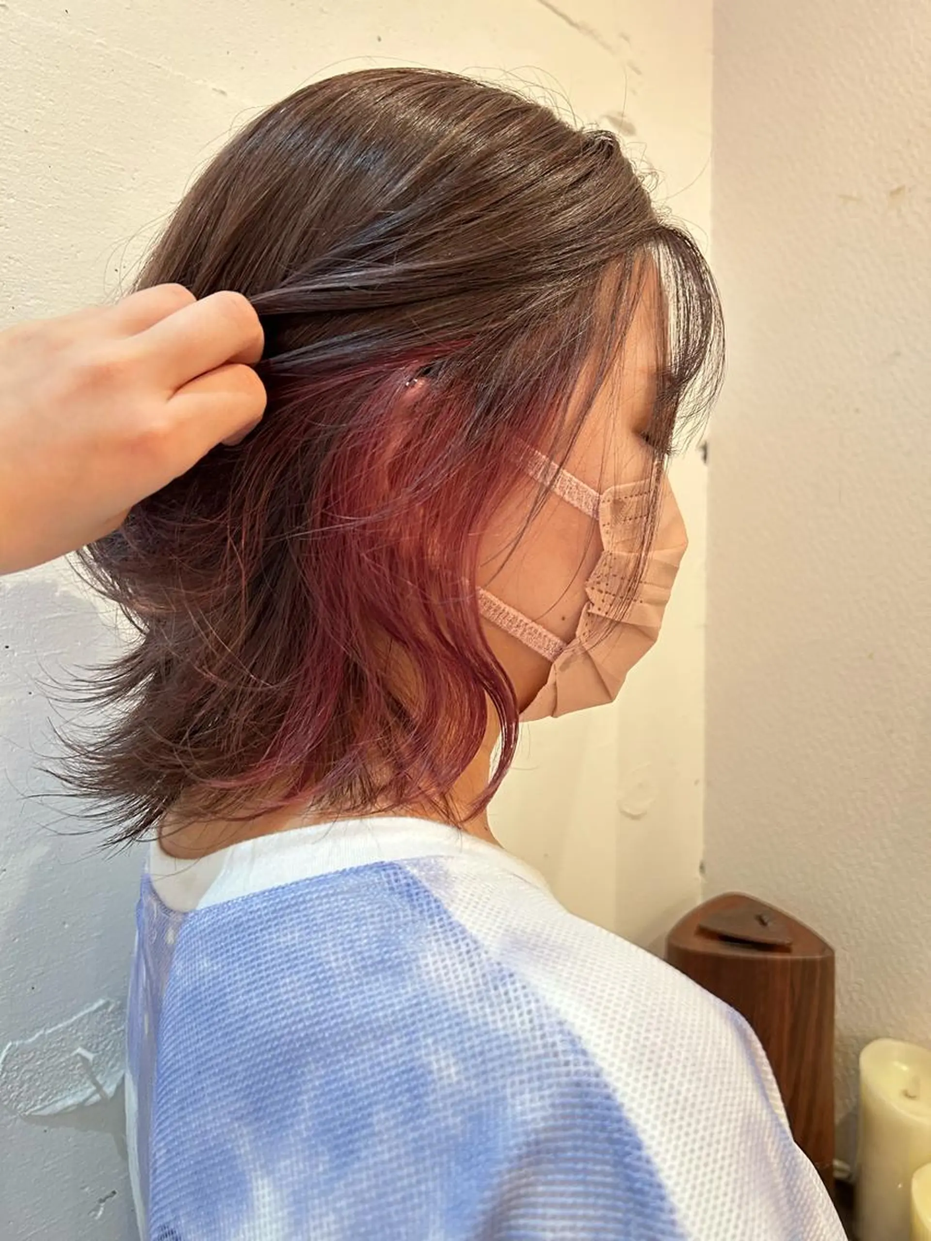 ミディアム ヘアカラー ゆうき あすかのヘアスタイル
