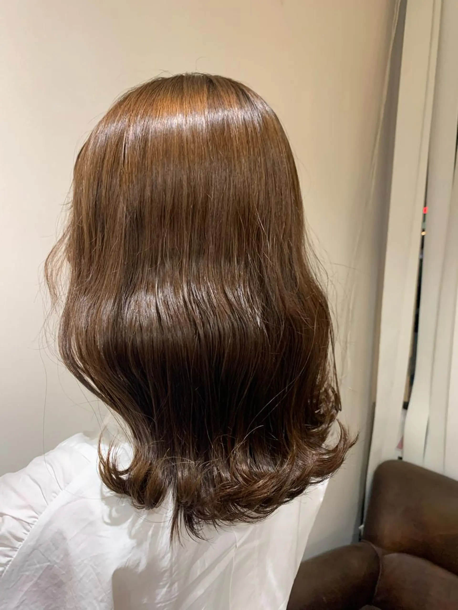 セミロング カラー ヘアアレンジ ベージュカラー ブラウンカラー ヘアカラー トリートメント ヘアセット 金子 廉のヘアスタイル
