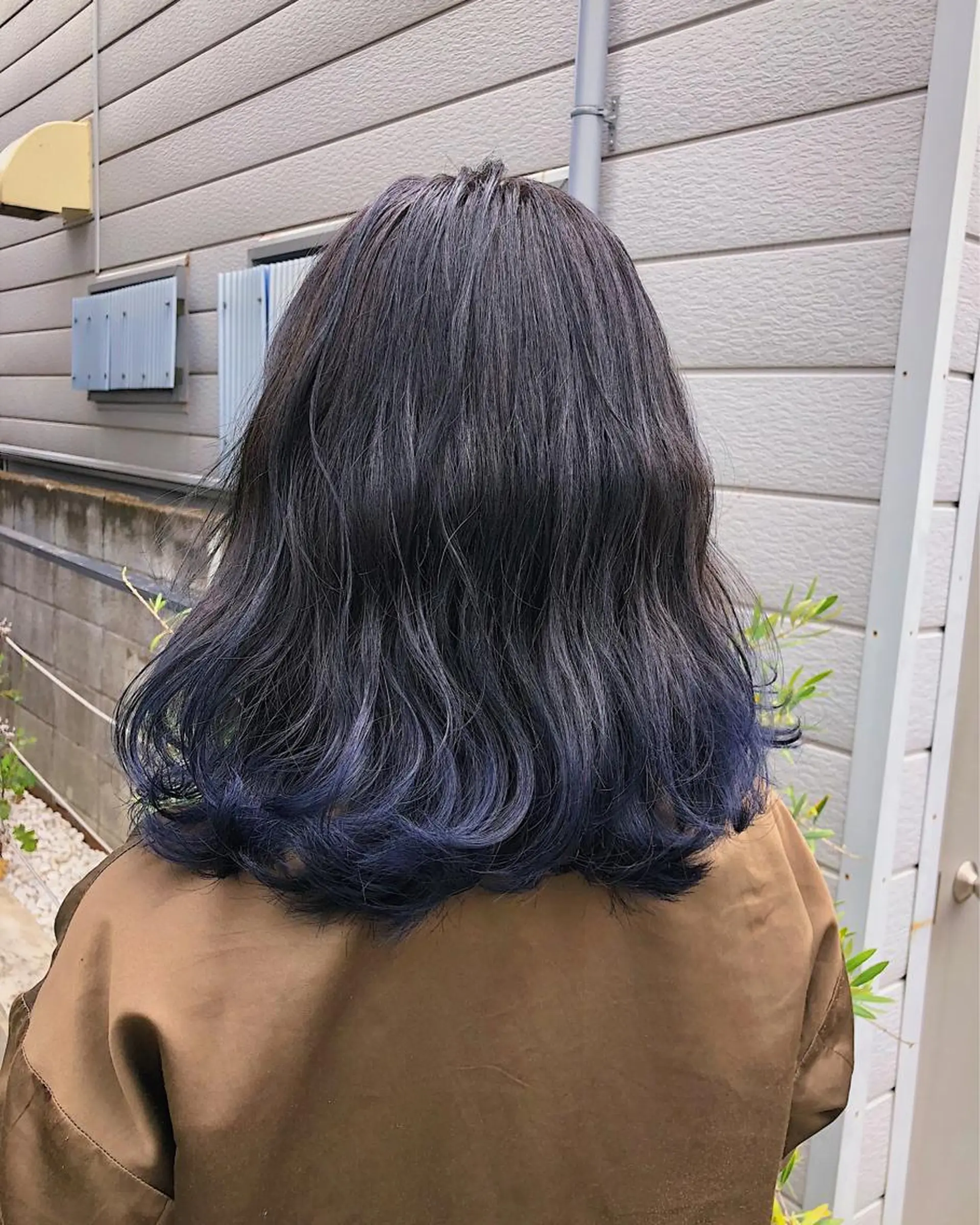 ミディアム カラー ヘアアレンジ ネイビーカラー 遠藤悠大/メンズ縮毛 /メンズカットのヘアスタイル