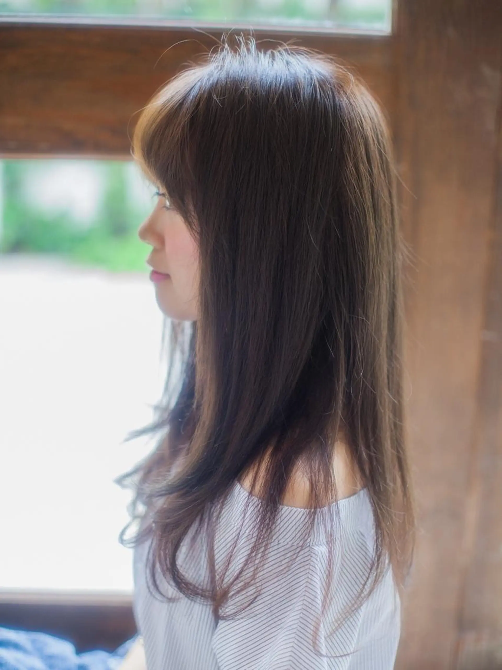 セミロング カット 縮毛矯正 トリートメント INCE HAIR 垂水　takeのヘアスタイル