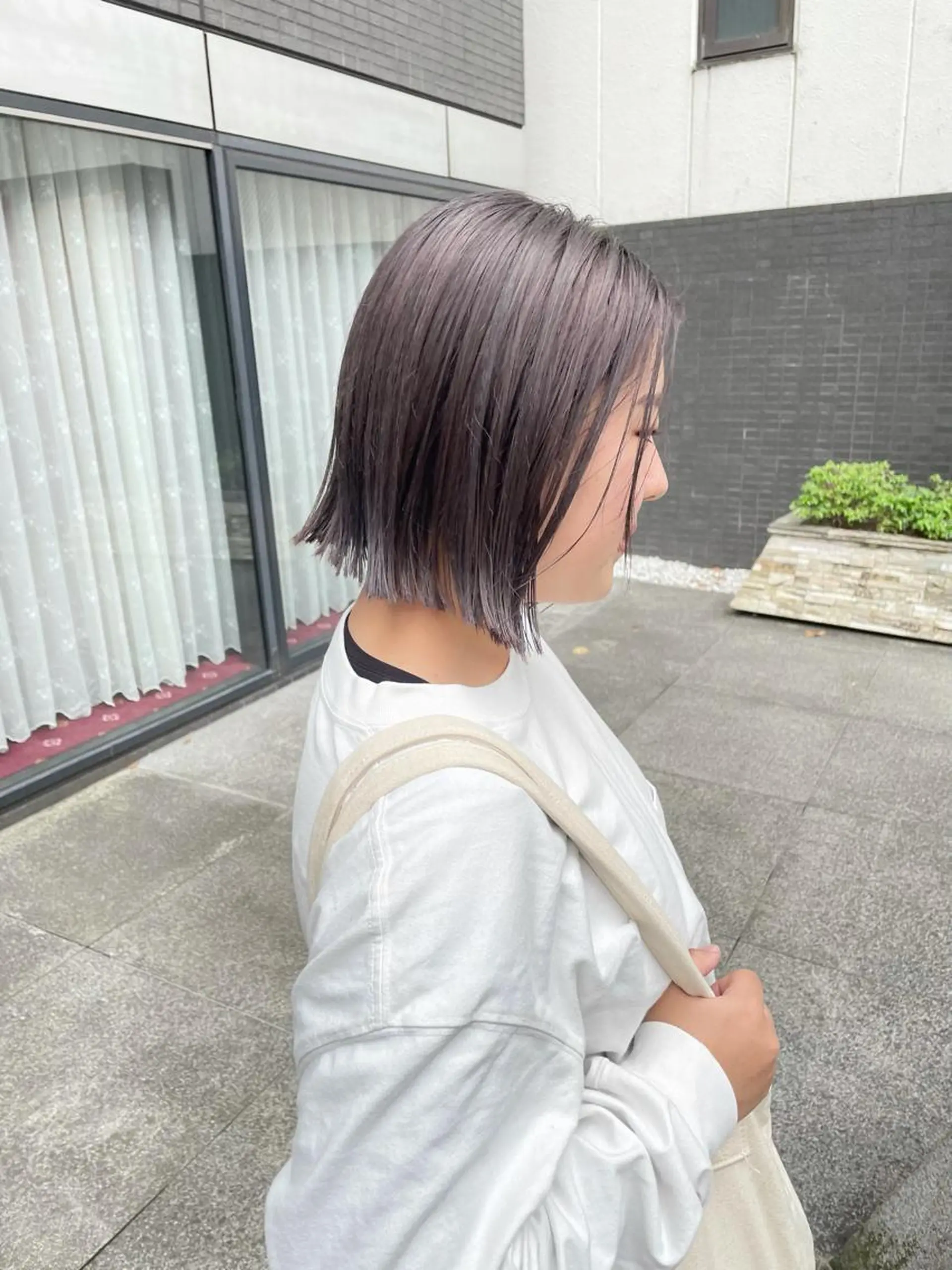 ミディアム カラー パーマ ヘアアレンジ メンズ キッズ ネイル マツエク・マツパ カット ヘアカラー トリートメント tatsumi/ボブ ウルフ/レイヤーのヘアスタイル