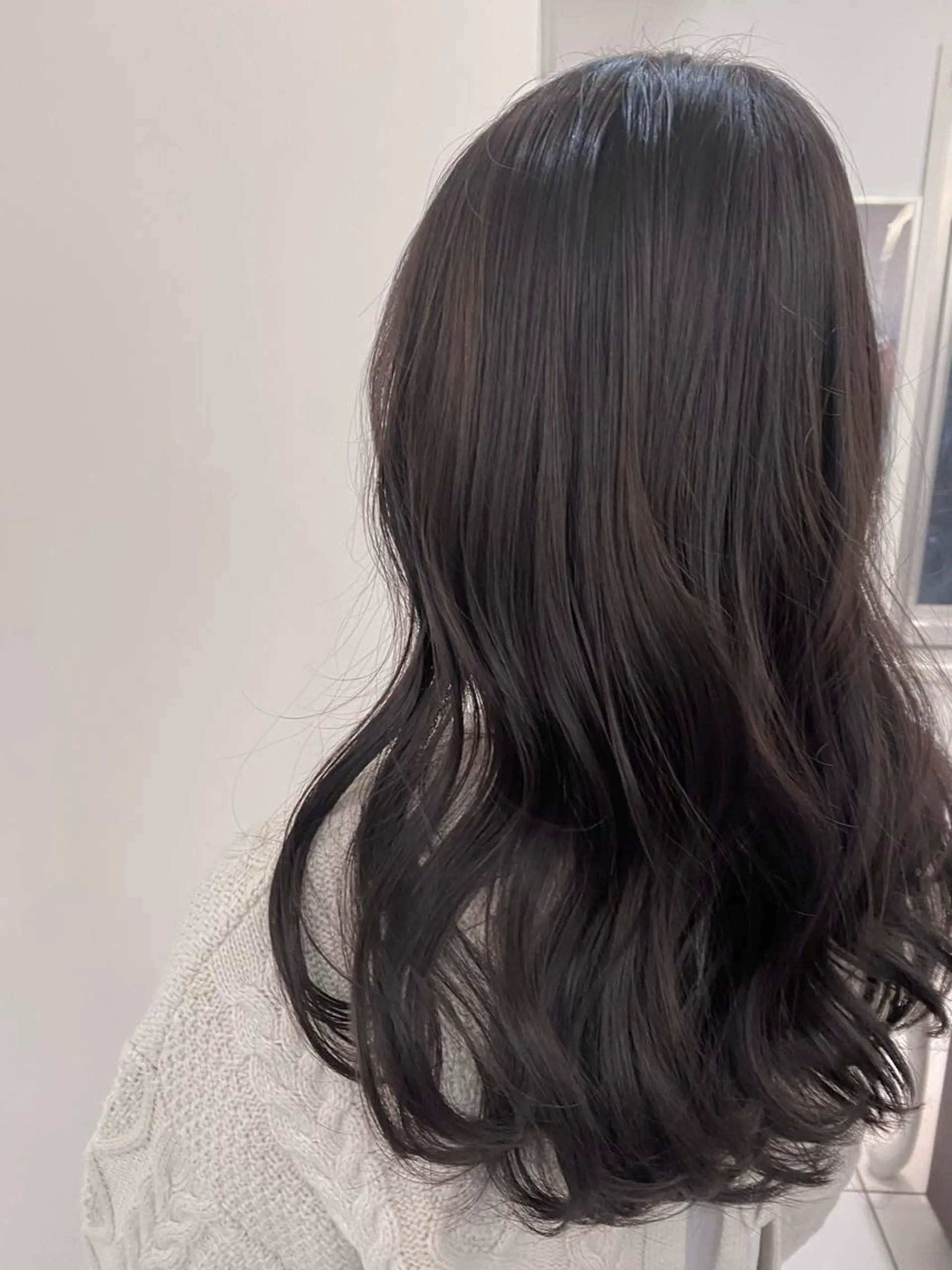 ロング カラー ラベンダーカラー ✨くびれスタイル✨️ 戸嶋穂乃香のヘアスタイル