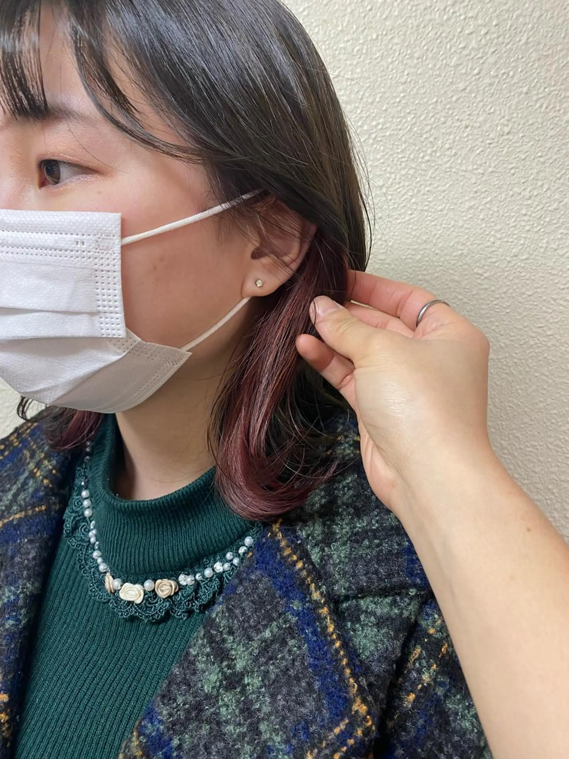 ミディアム カラー カット ヘアカラー トリートメント ikeda shioriのヘアスタイル
