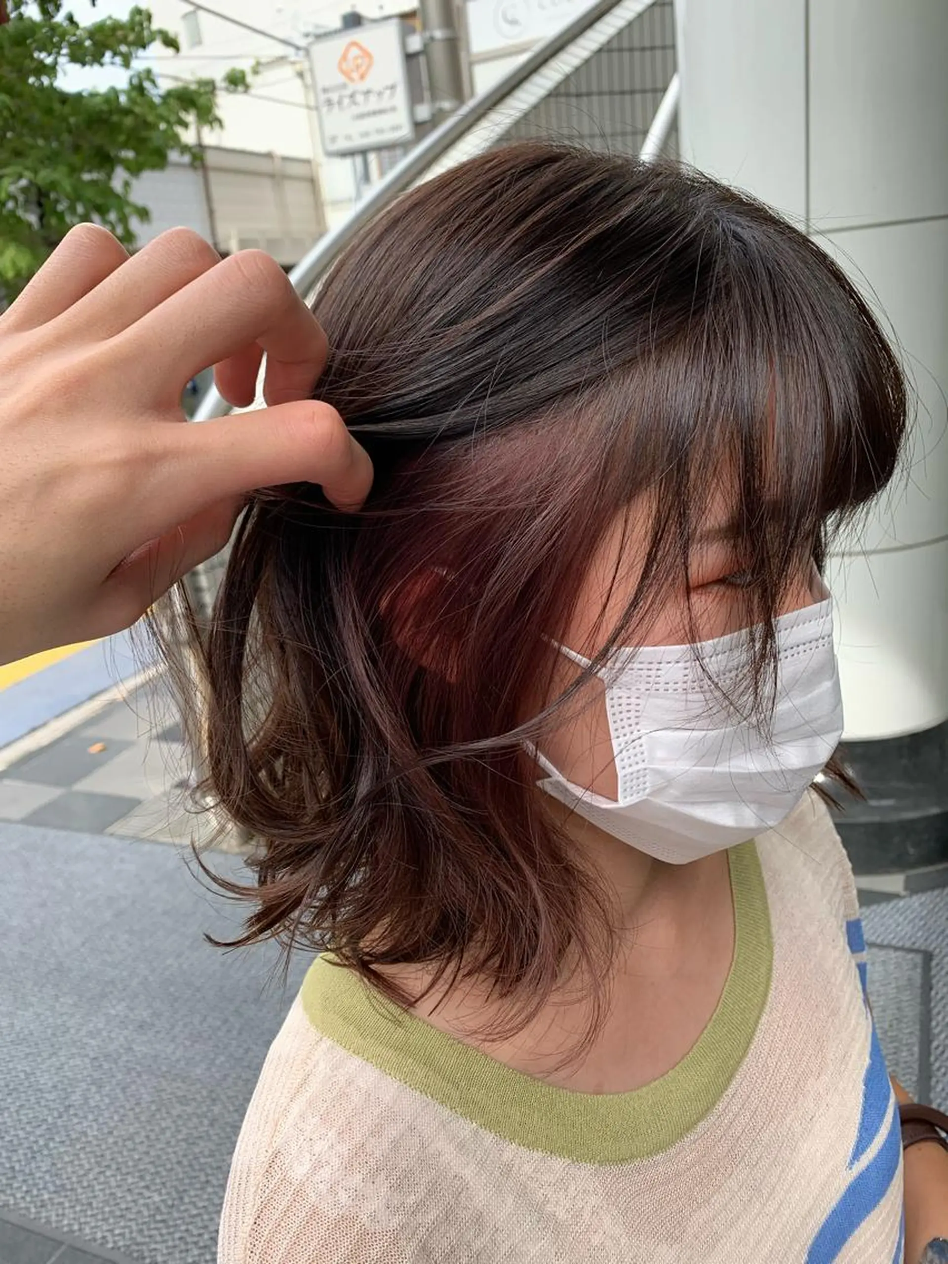 ミディアム カラー 美容室soi所属・石田 凱土のヘアスタイル