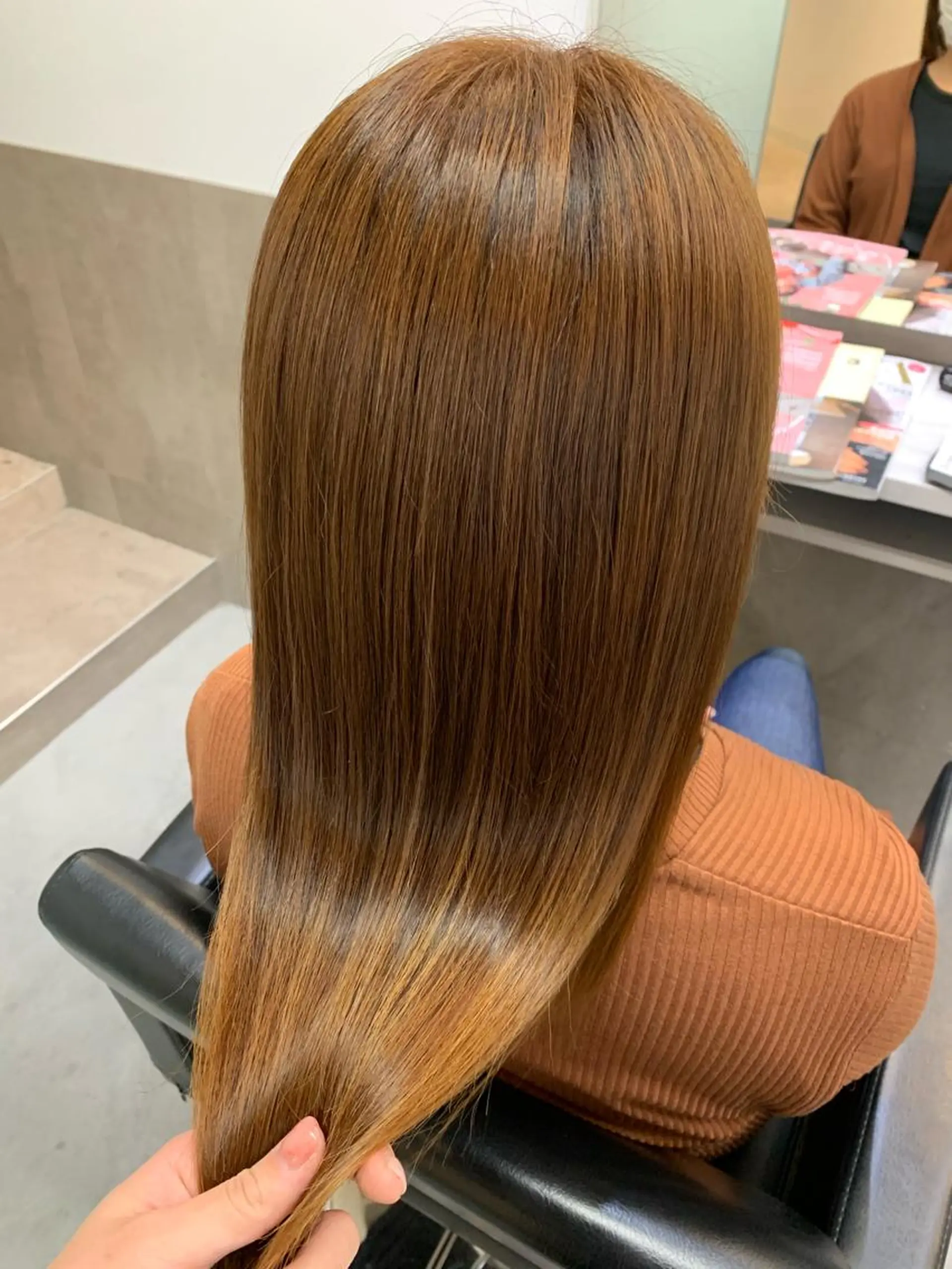 ロング カラー 縮毛矯正 トリートメント EIGHT 中川原   菜々子のヘアスタイル