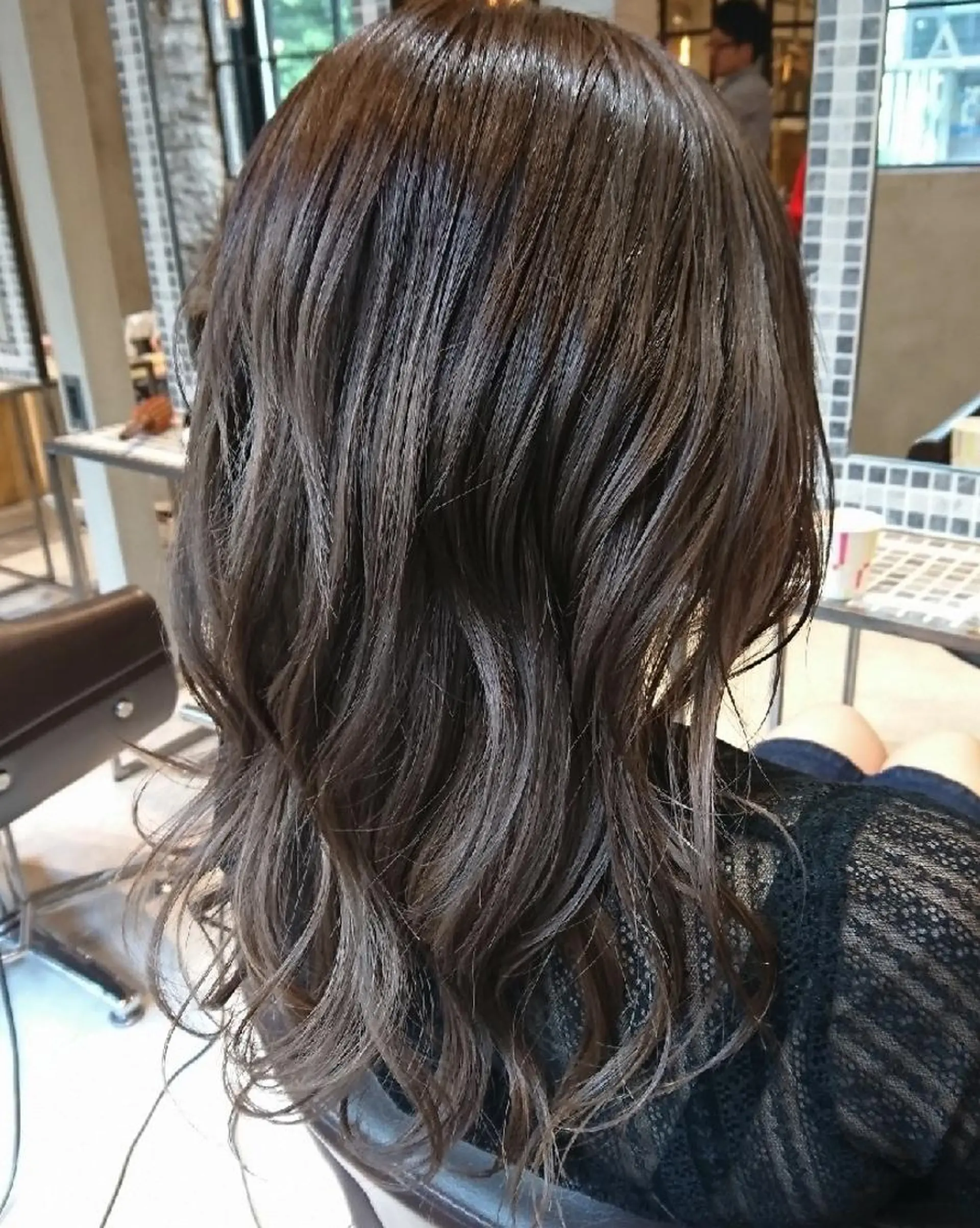 セミロング カラー カット ヘアカラー トリートメント youres センター南所属・今満 精二のヘアスタイル