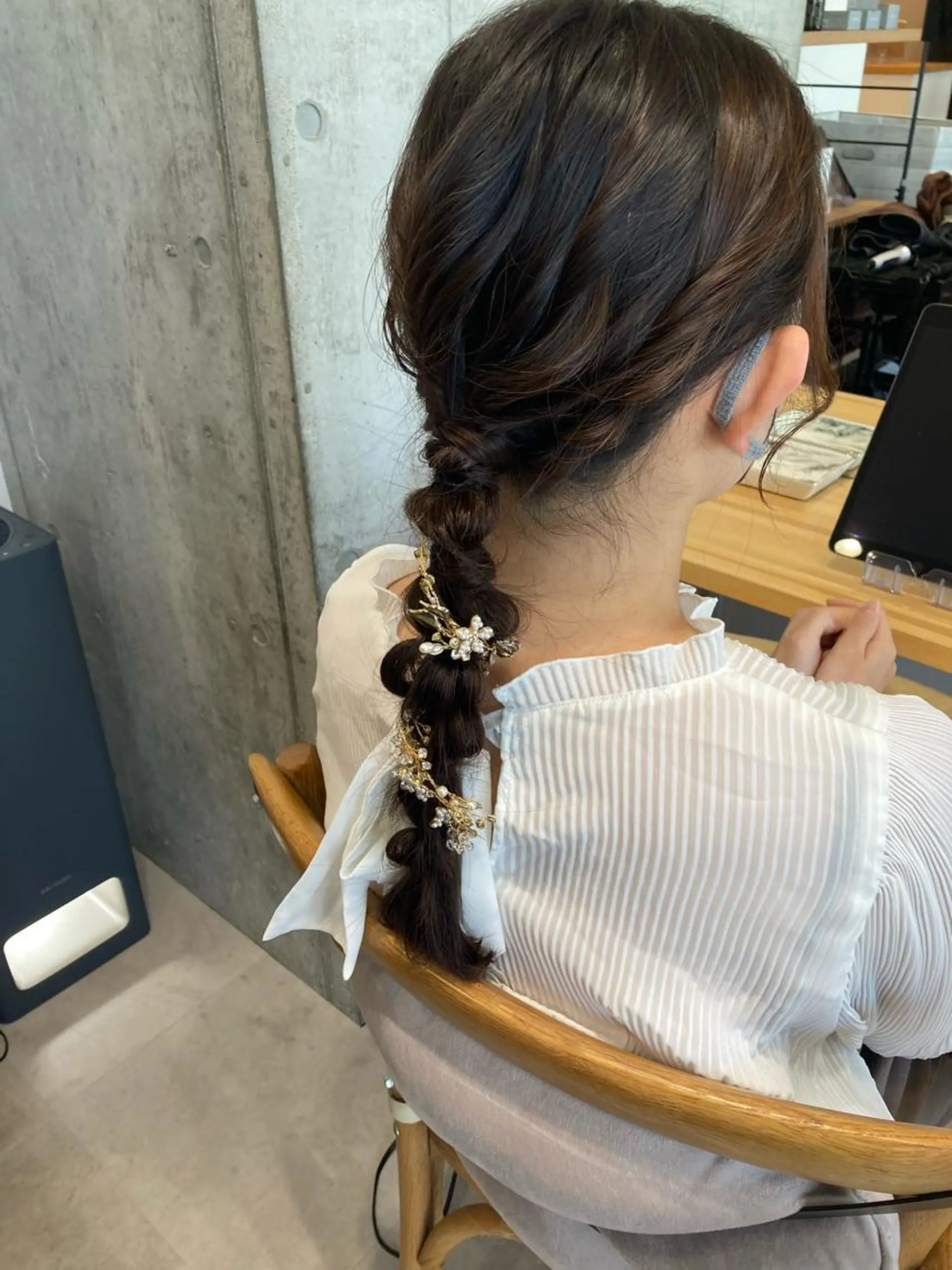 ロング ヘアセット ✨色持ちの良い艶 カラー✨蟹江真世のヘアスタイル