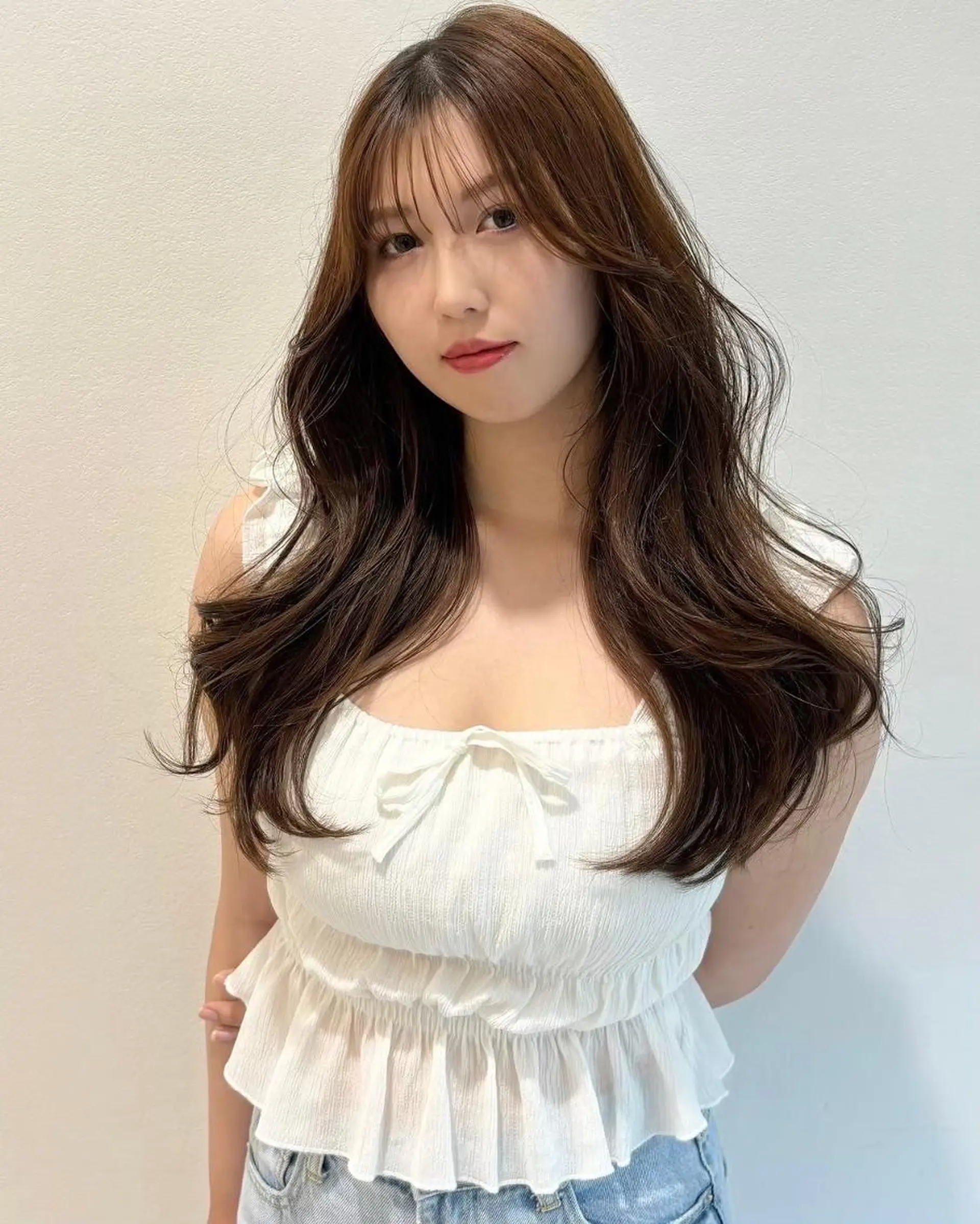 カラー 冬の透明感暗髪❄️ 上野BABY❄️のヘアスタイル