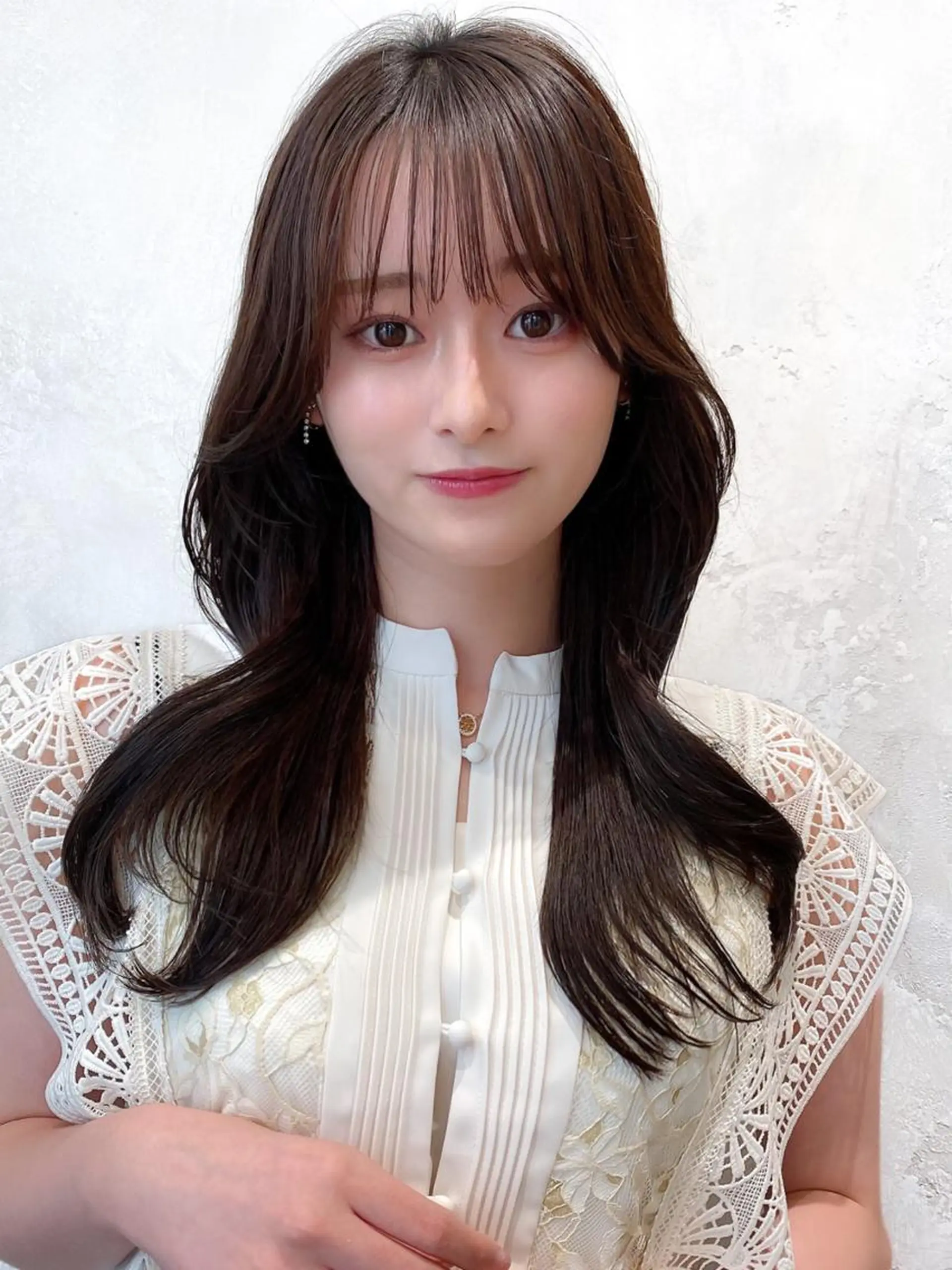 セミロング カラー ベージュカラー ブラウンカラー ブラウンベージュ くびれヘア 顔周りカット カット ヘアカラー トリートメント 顔周り/くびれヘア 韓国ヘア💕風間るなのヘアスタイル