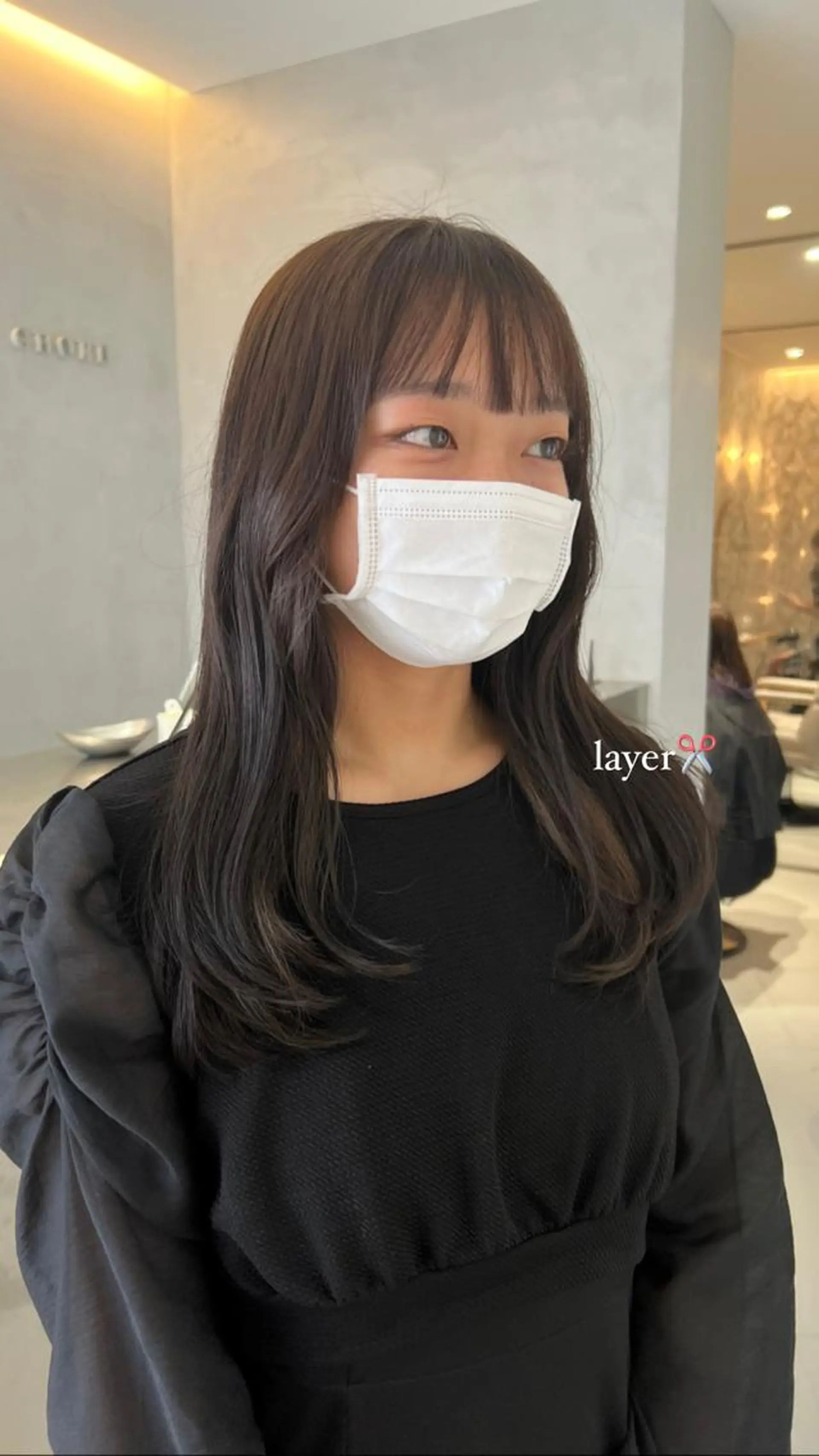 ミディアム カラー イルミナカラー レイヤーカット Rena ,のヘアスタイル
