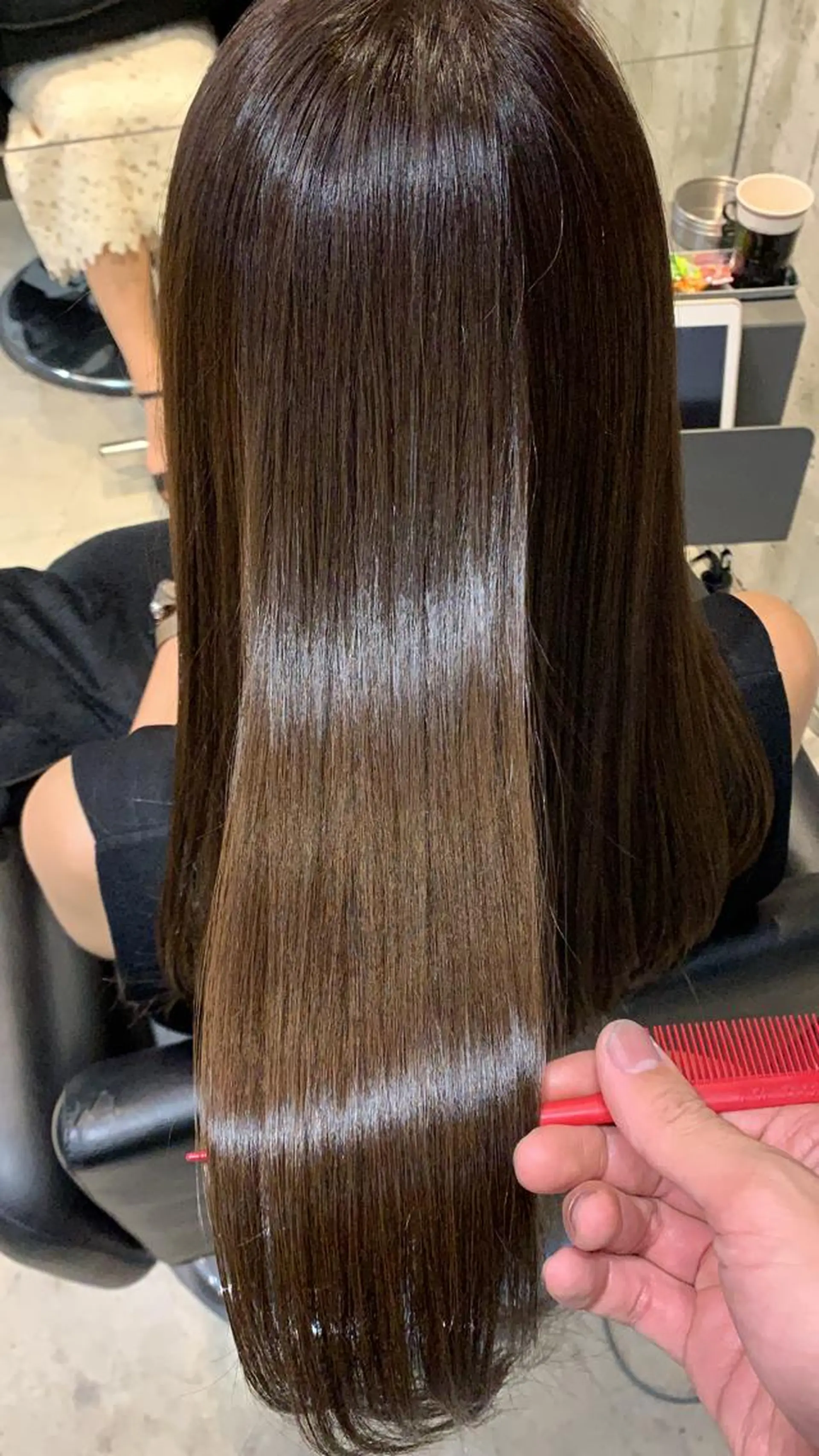 ロング カラー カット 縮毛矯正 トリートメント 🌈艶髪/髪質改善 新宿itouのヘアスタイル