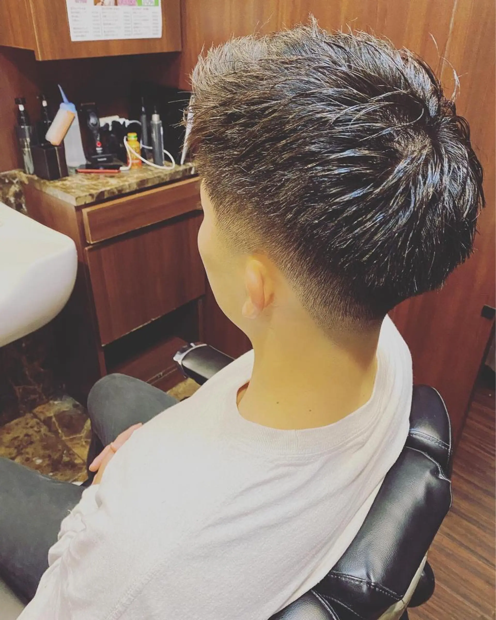 ショート メンズ フェードカット ヒロ銀座ヘアーサロン池袋 サンシャイン通り店所属・カットモデル 募集/松本大岐のヘアスタイル