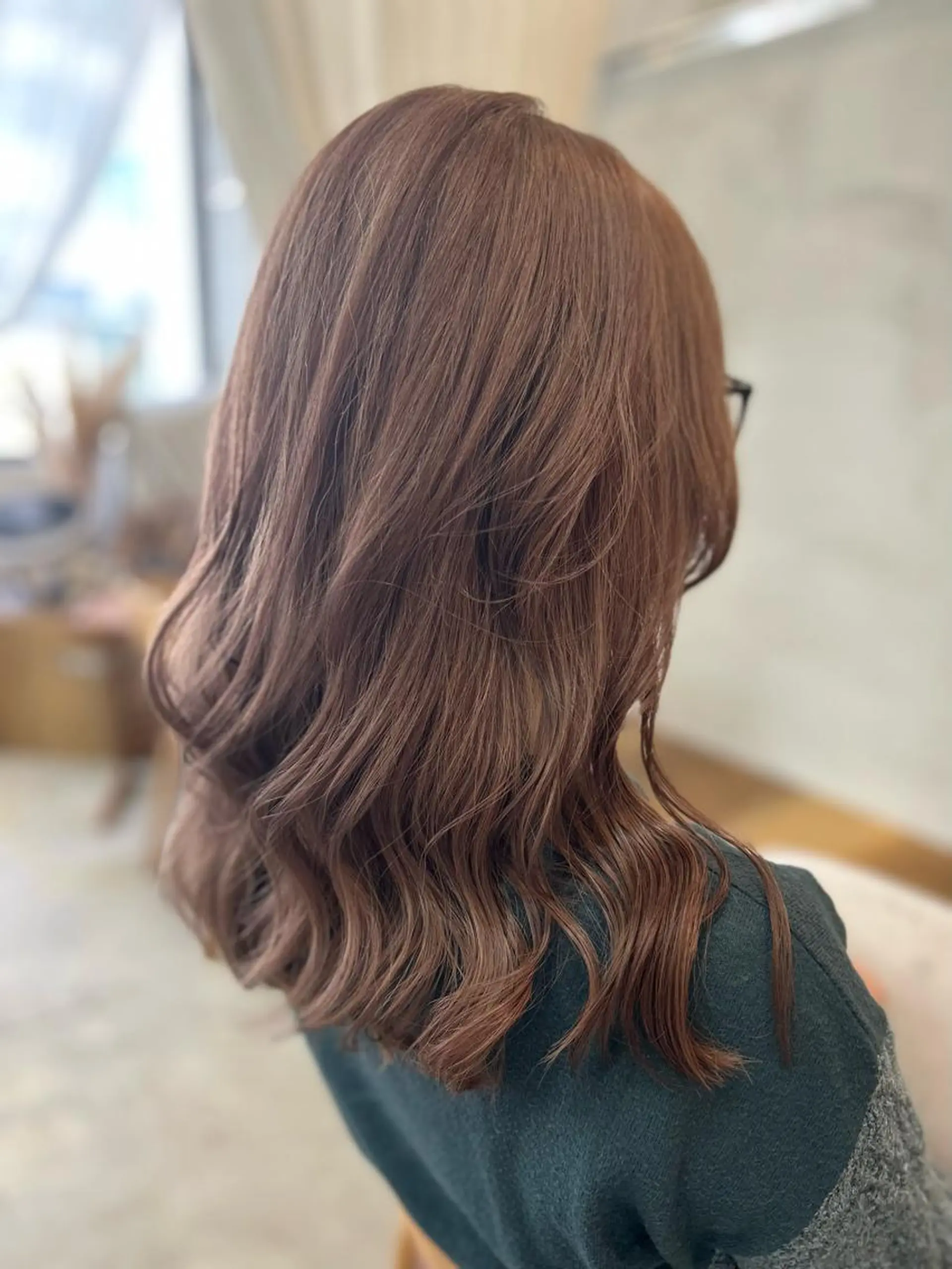 セミロング カット ヘアカラー トリートメント 名古屋/伏見/花屋 併設/不破新のヘアスタイル
