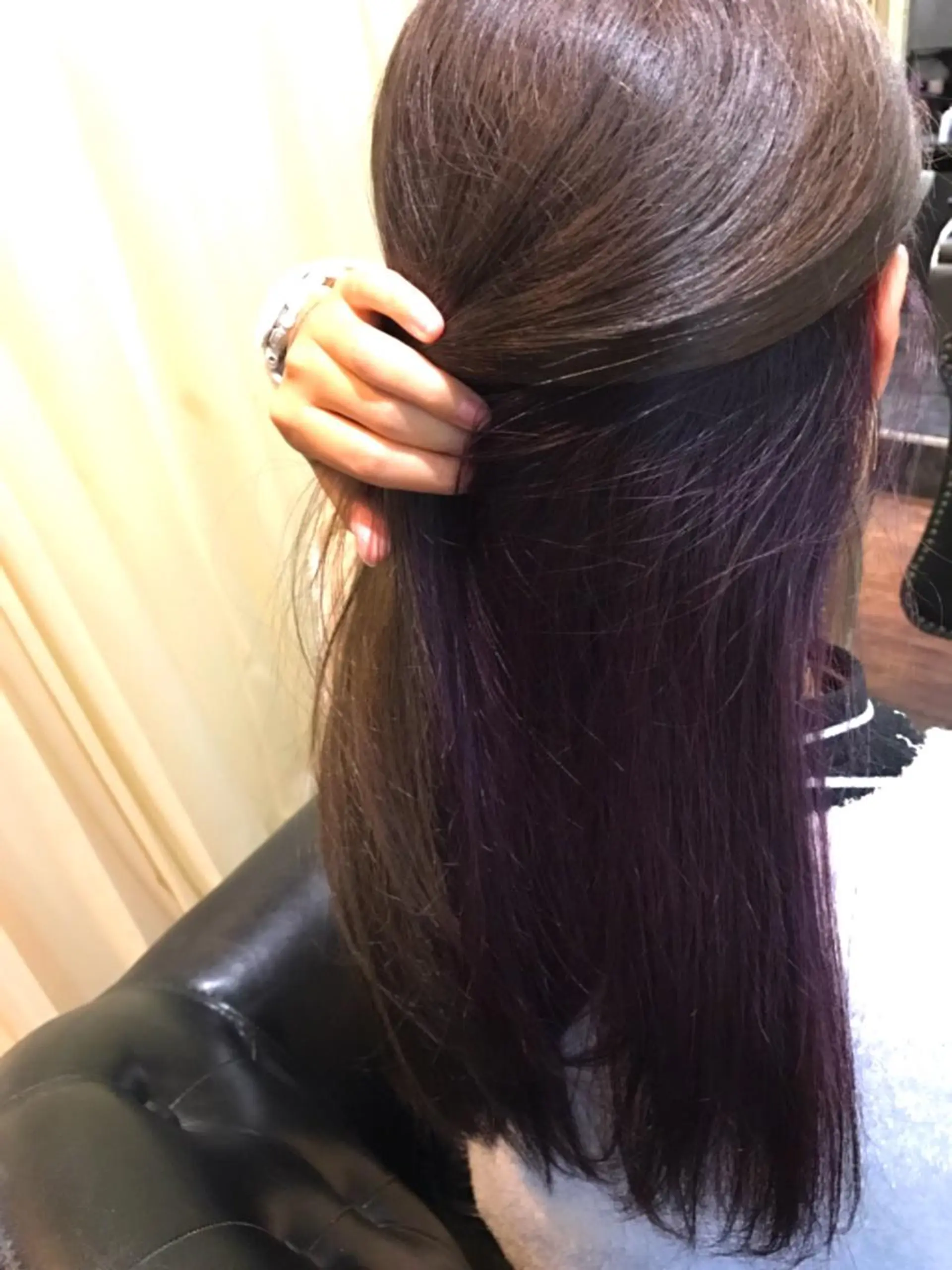 セミロング カラー インナーカラー バイオレットカラー Tsuyoki .のヘアスタイル