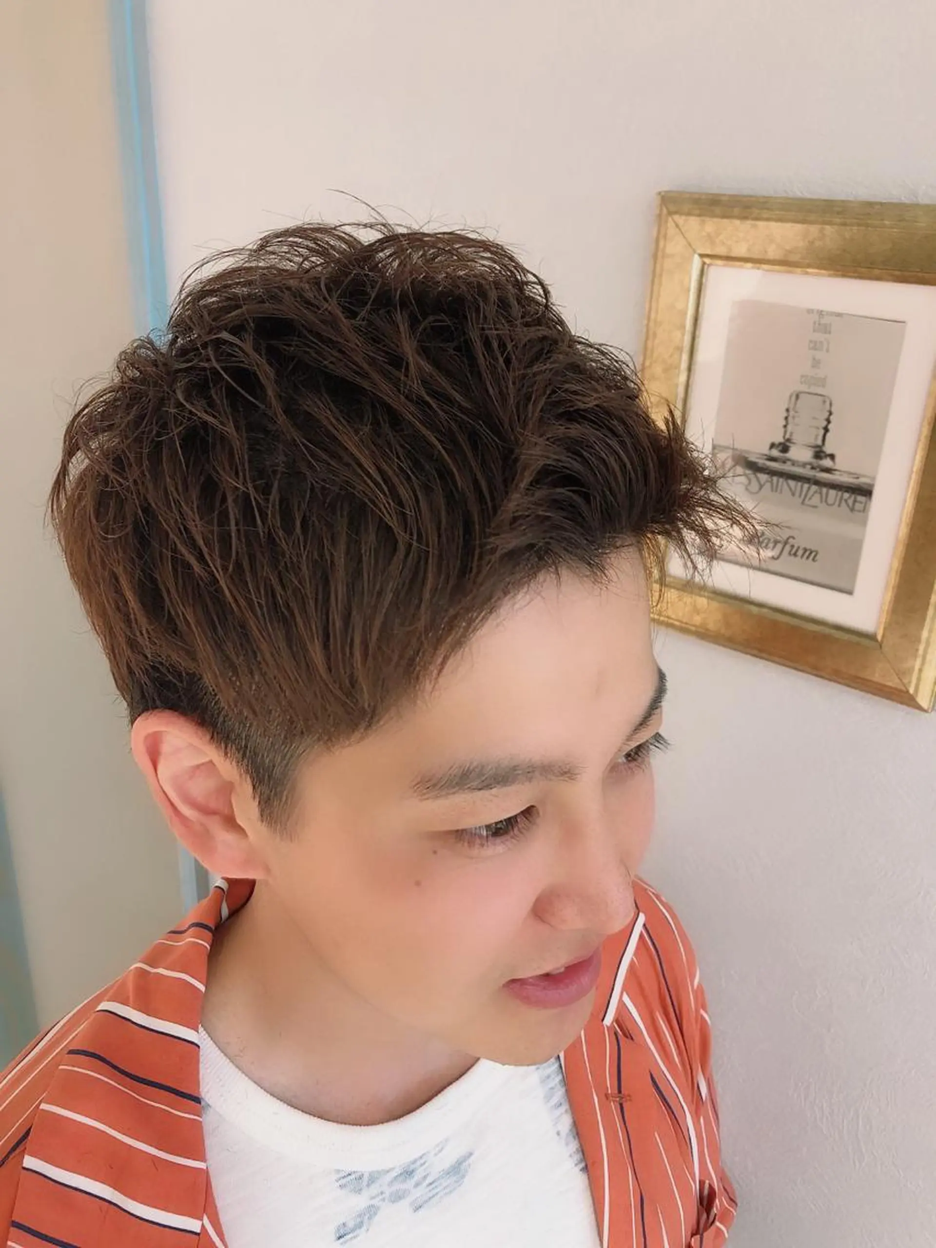 メンズ カット パーマ 代表山口ひな 髪質改善のプロのヘアスタイル