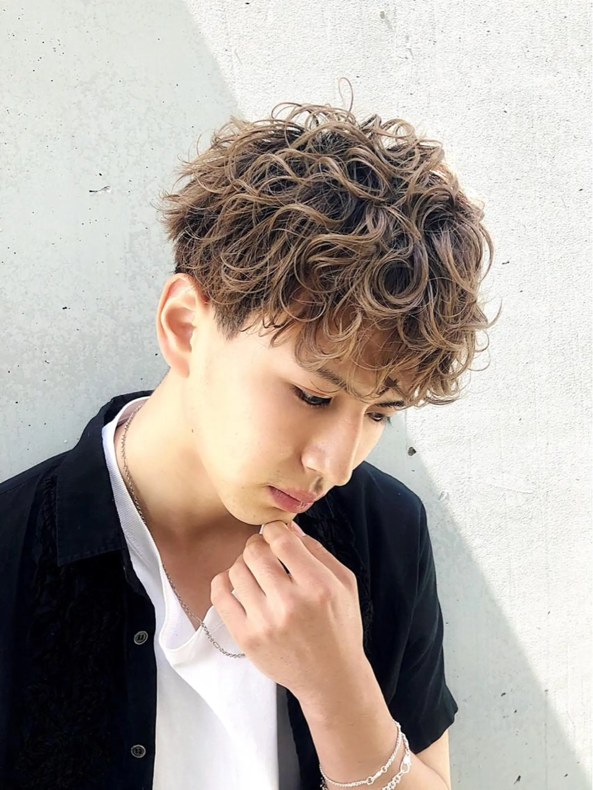 パーマ メンズ メンズパーマ カット ヘアカラー メンズパーマ/新宿/ サイカショウイチのヘアスタイル