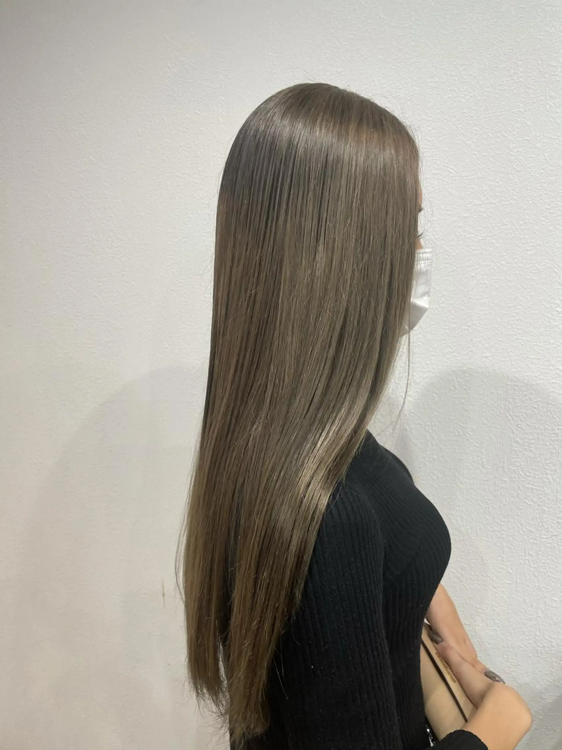 ロング カラー アッシュ ベージュカラー カラーモデル募集 吉原佳穂💗のヘアスタイル