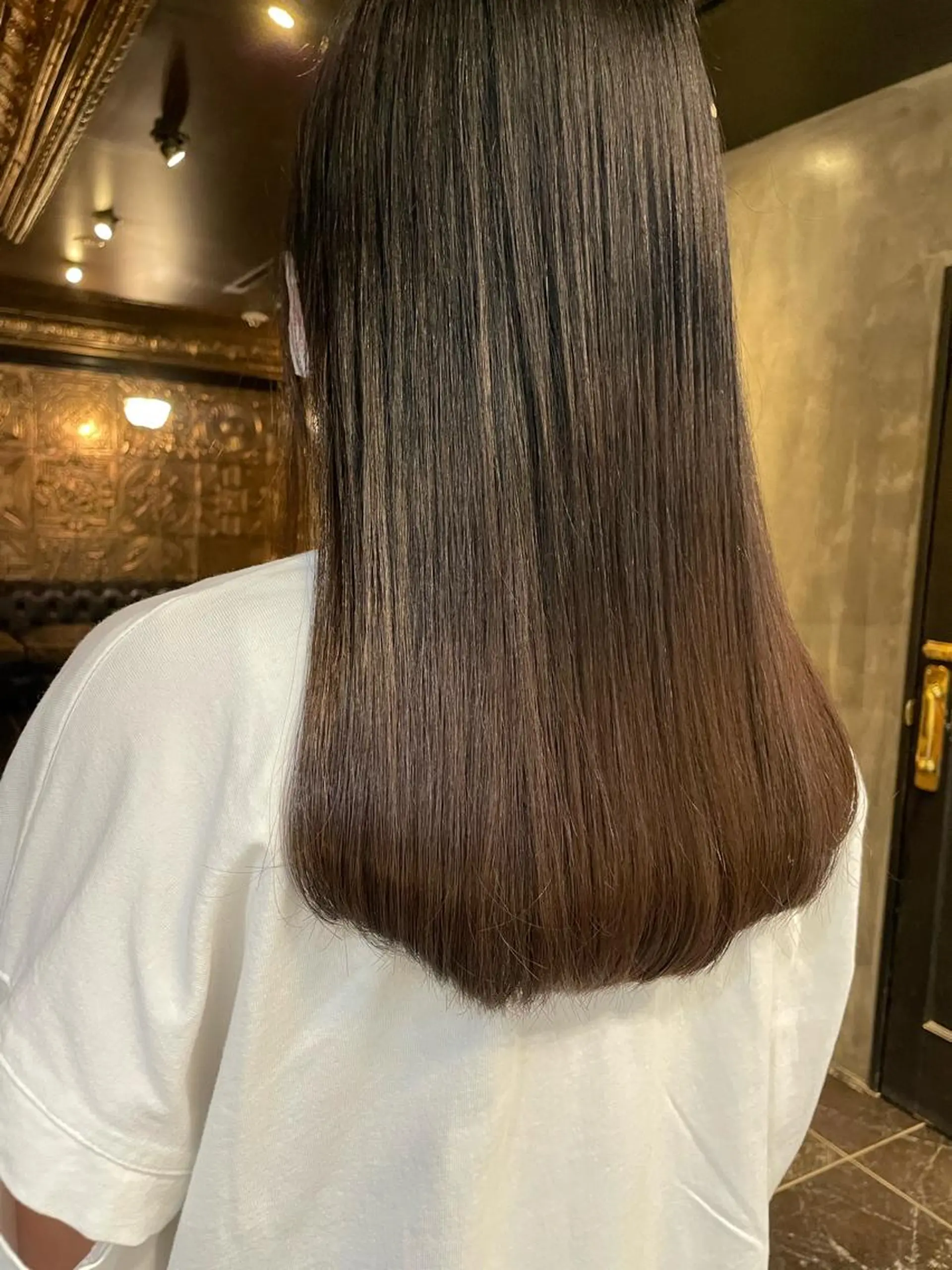 ロング カラー パーマ ヘアアレンジ レイヤー/ 透明感カラー/マドカのヘアスタイル