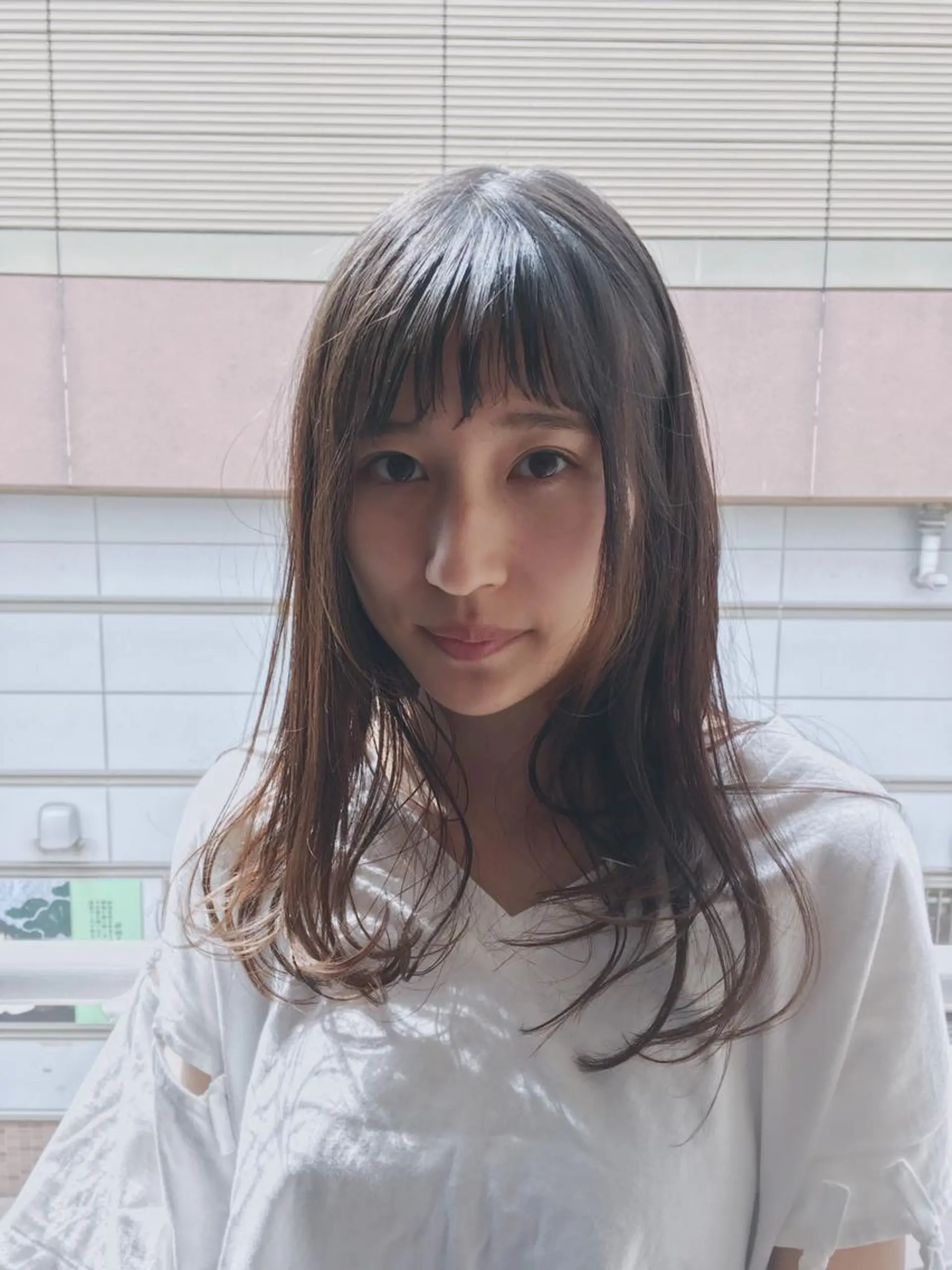セミロング パーマ ストレートパーマ tipi 香椎・千早のヘアスタイル