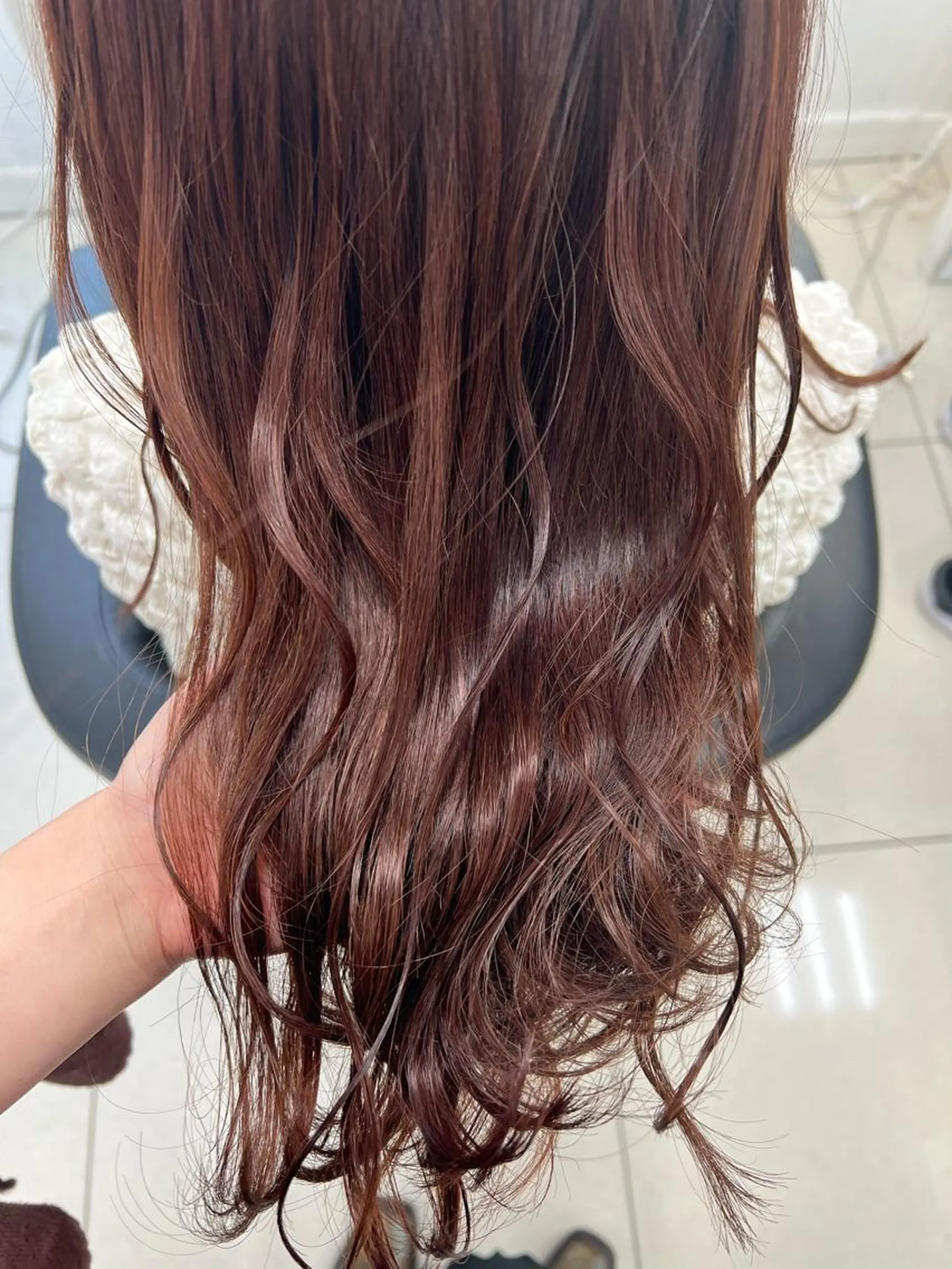セミロング カラー ベージュカラー ラベンダーカラー ラベンダーベージュ ピンクカラー ピンクラベンダー ヘアカラー トリートメント 【暖色カラー特化】 中山由梨のヘアスタイル