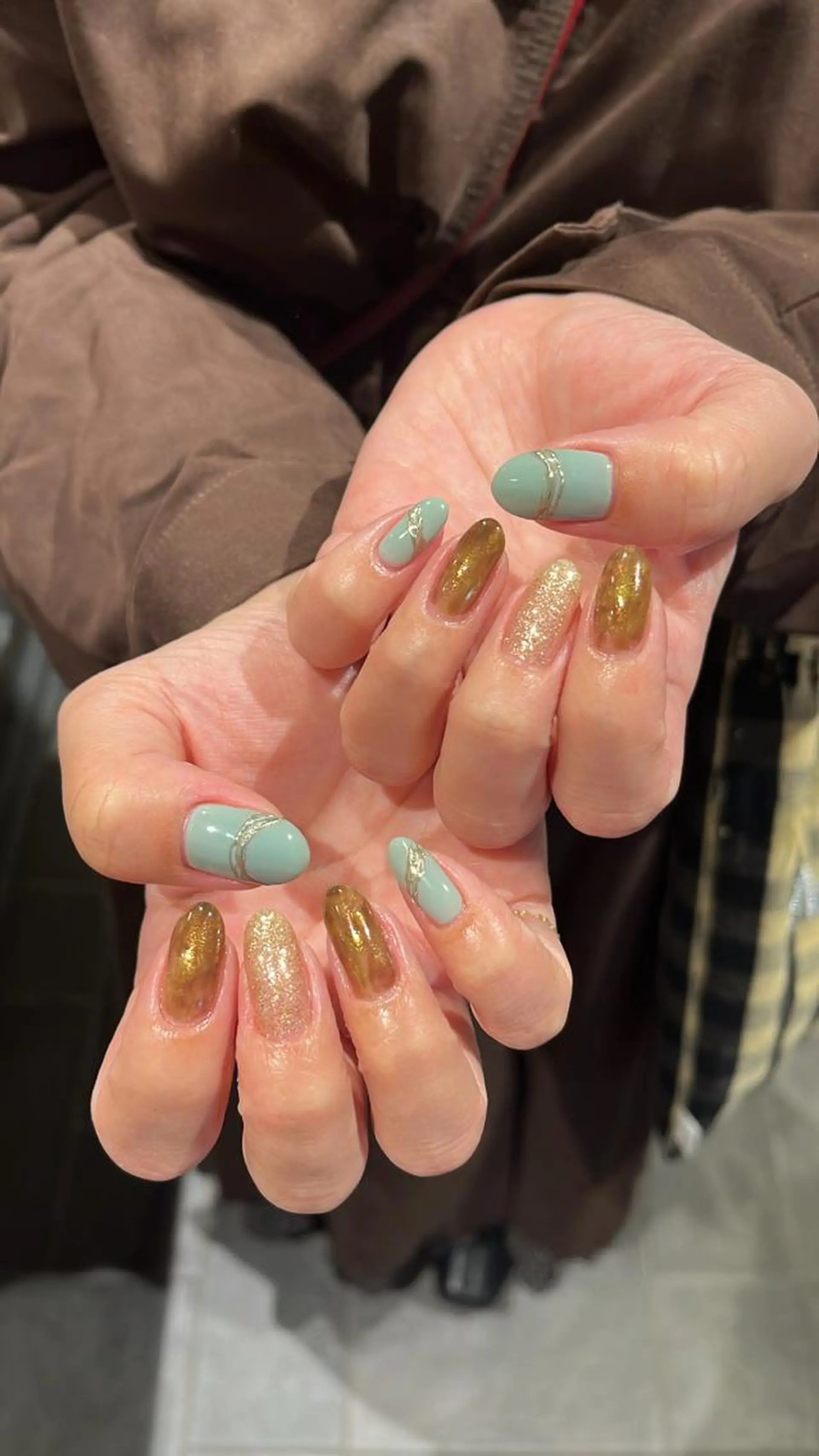 ネイル ラメ(グリッター) 鈴木 里奈のネイルデザイン