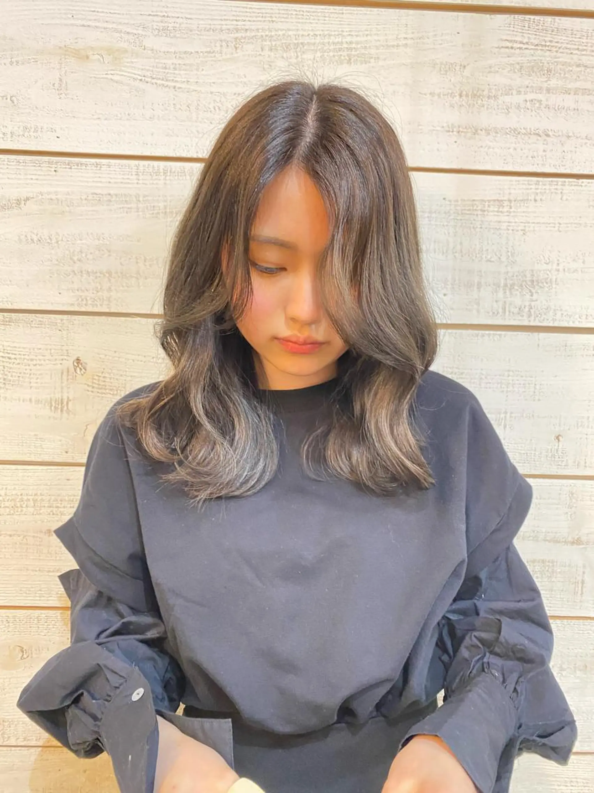 セミロング ヘアカラー 吉祥寺 unica by belle所属・utsumi uran 吉祥寺のヘアスタイル
