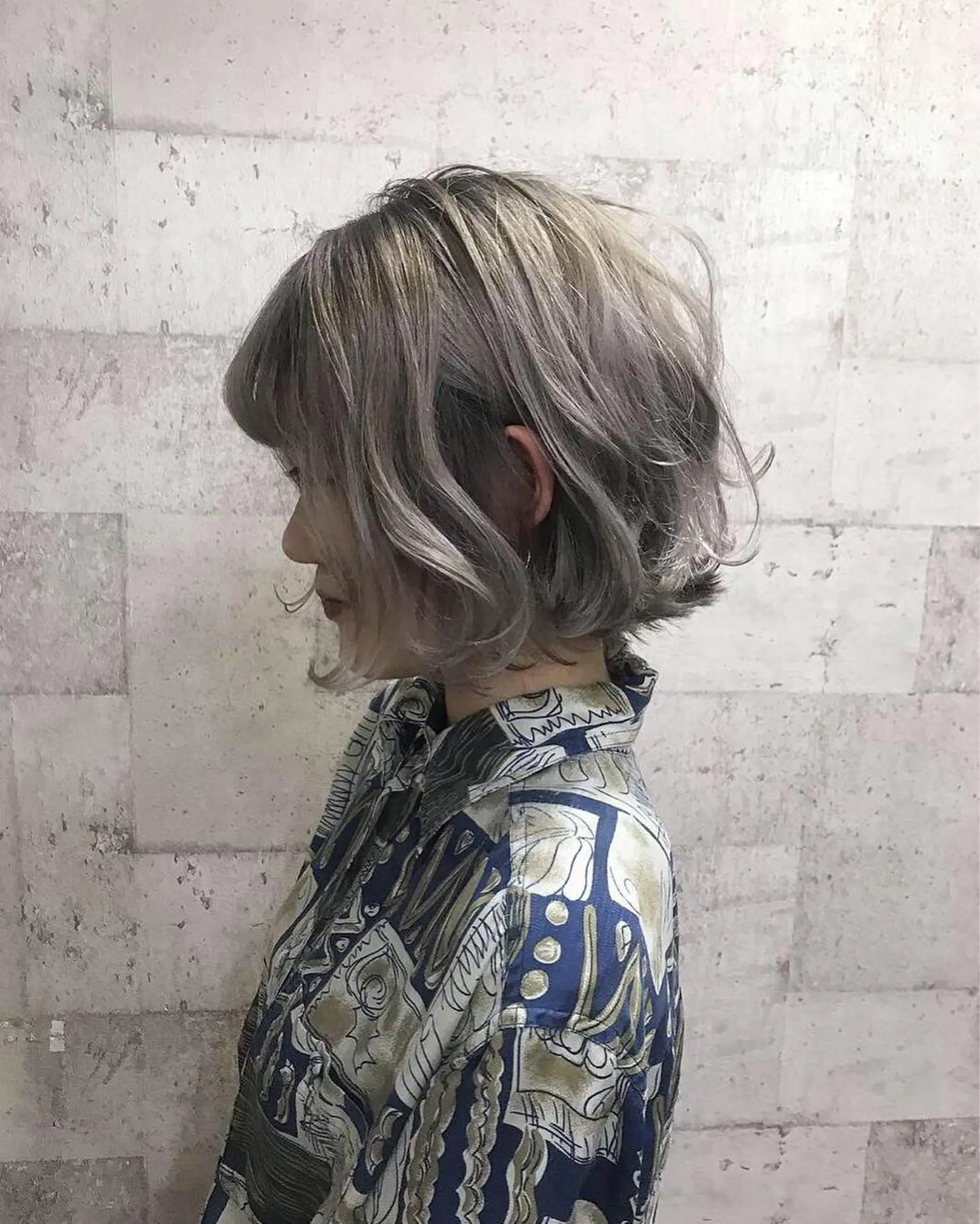 ショート カラー ブリーチ インナーカラー/天神 ブリーチ/吉田のヘアスタイル