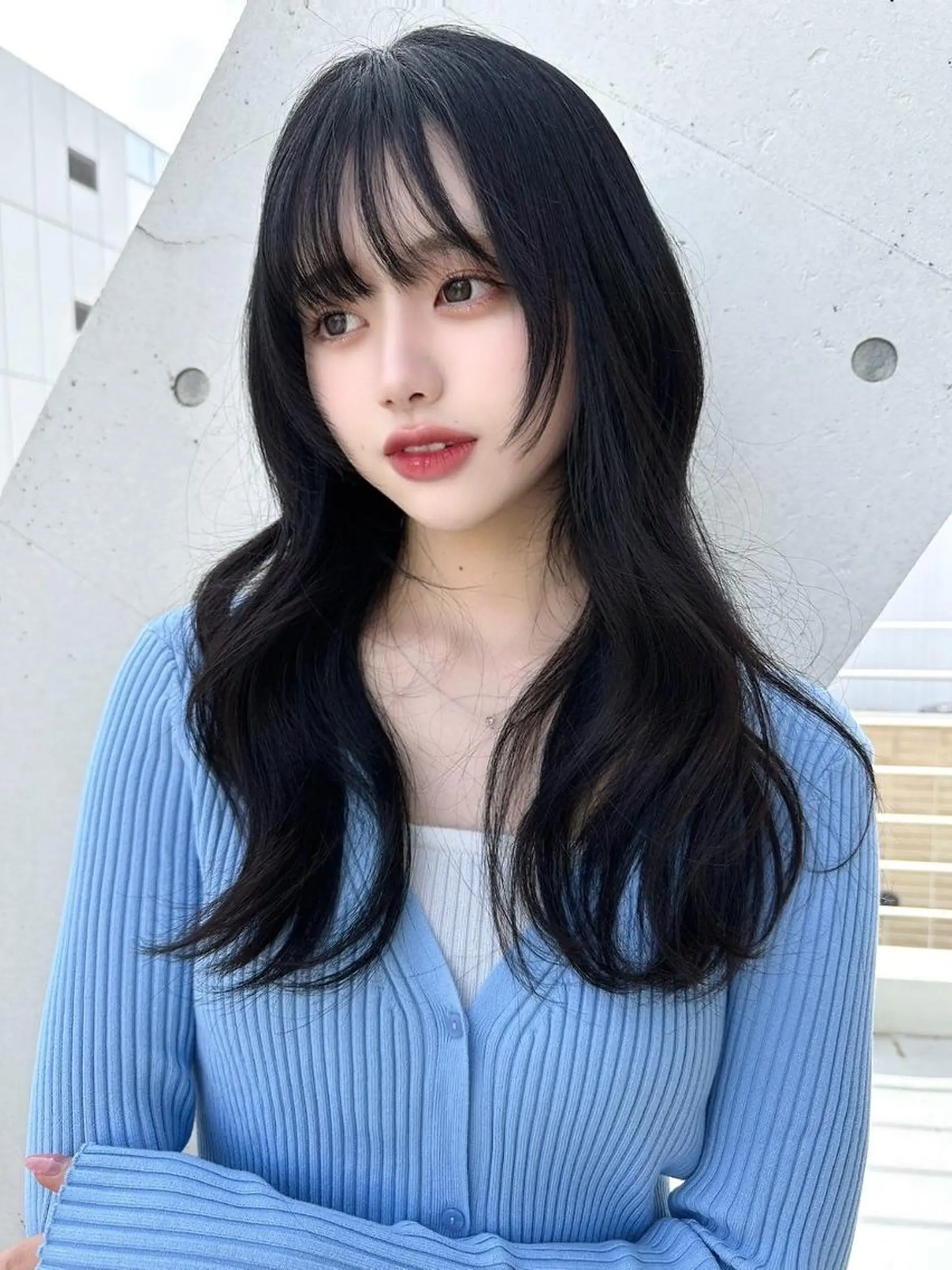 カラー 韓国風暗髪スタイル 🖤渋谷FRUITSのヘアスタイル
