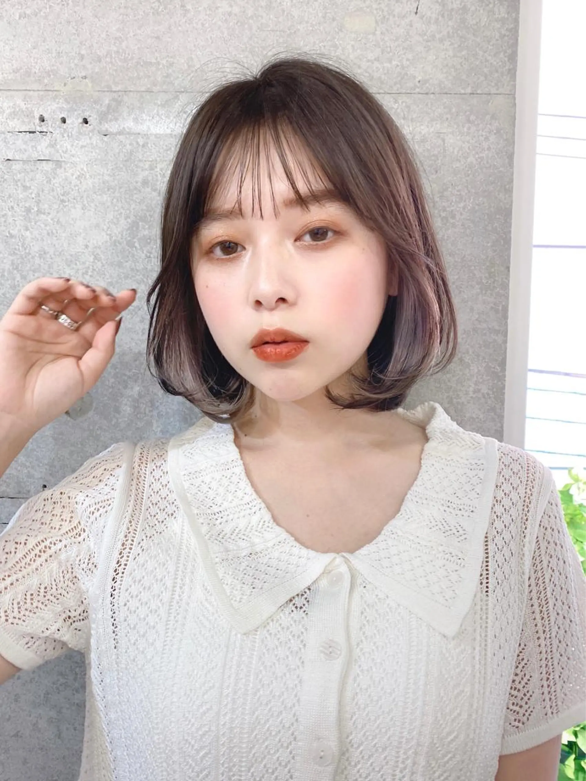 ミディアム カラー 似合わせレイヤー 🇰🇷荒木洋文のヘアスタイル