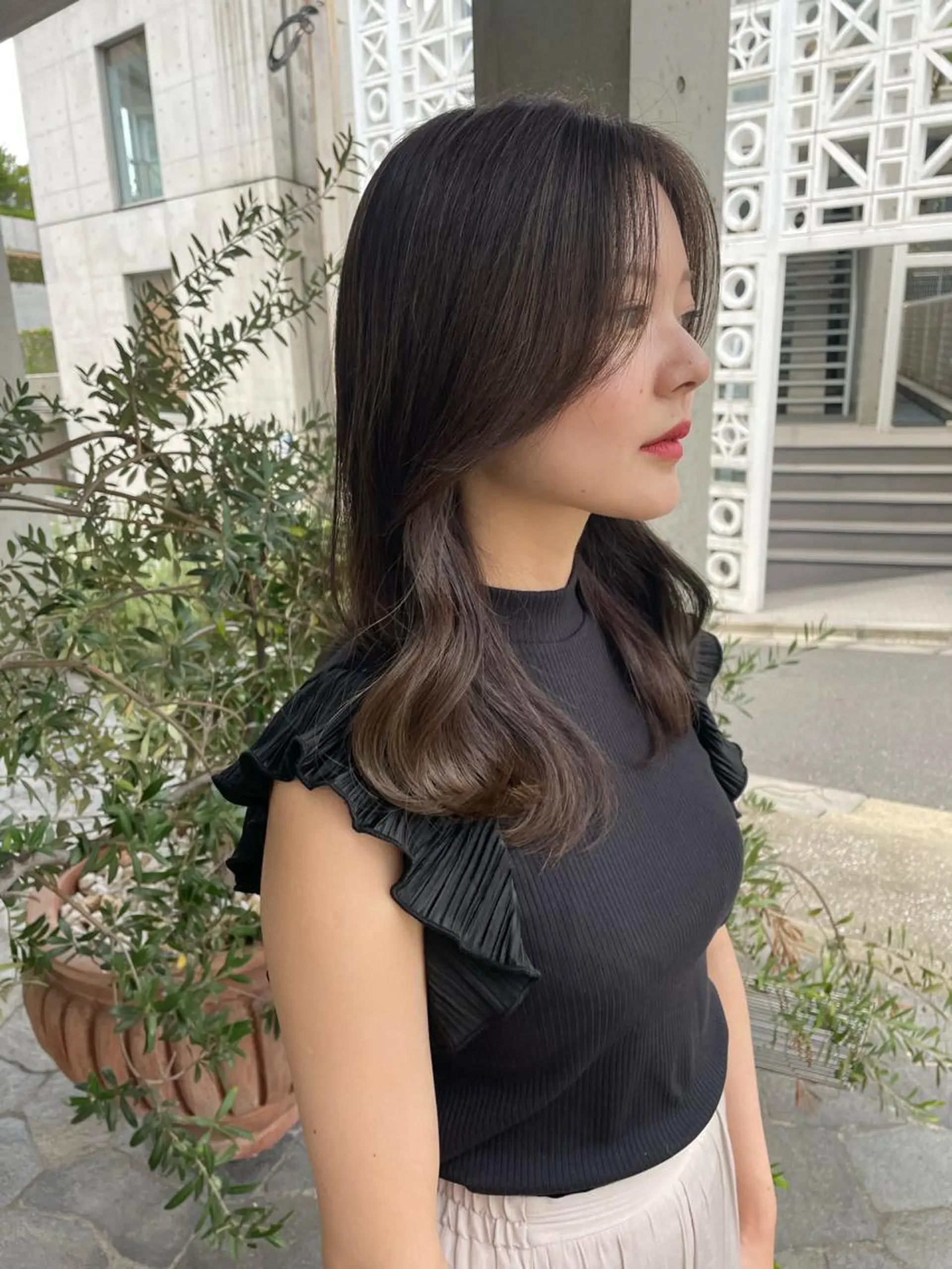 ロング カラー カット ヘアカラー トリートメント レイヤーカット🎀 kanaのヘアスタイル