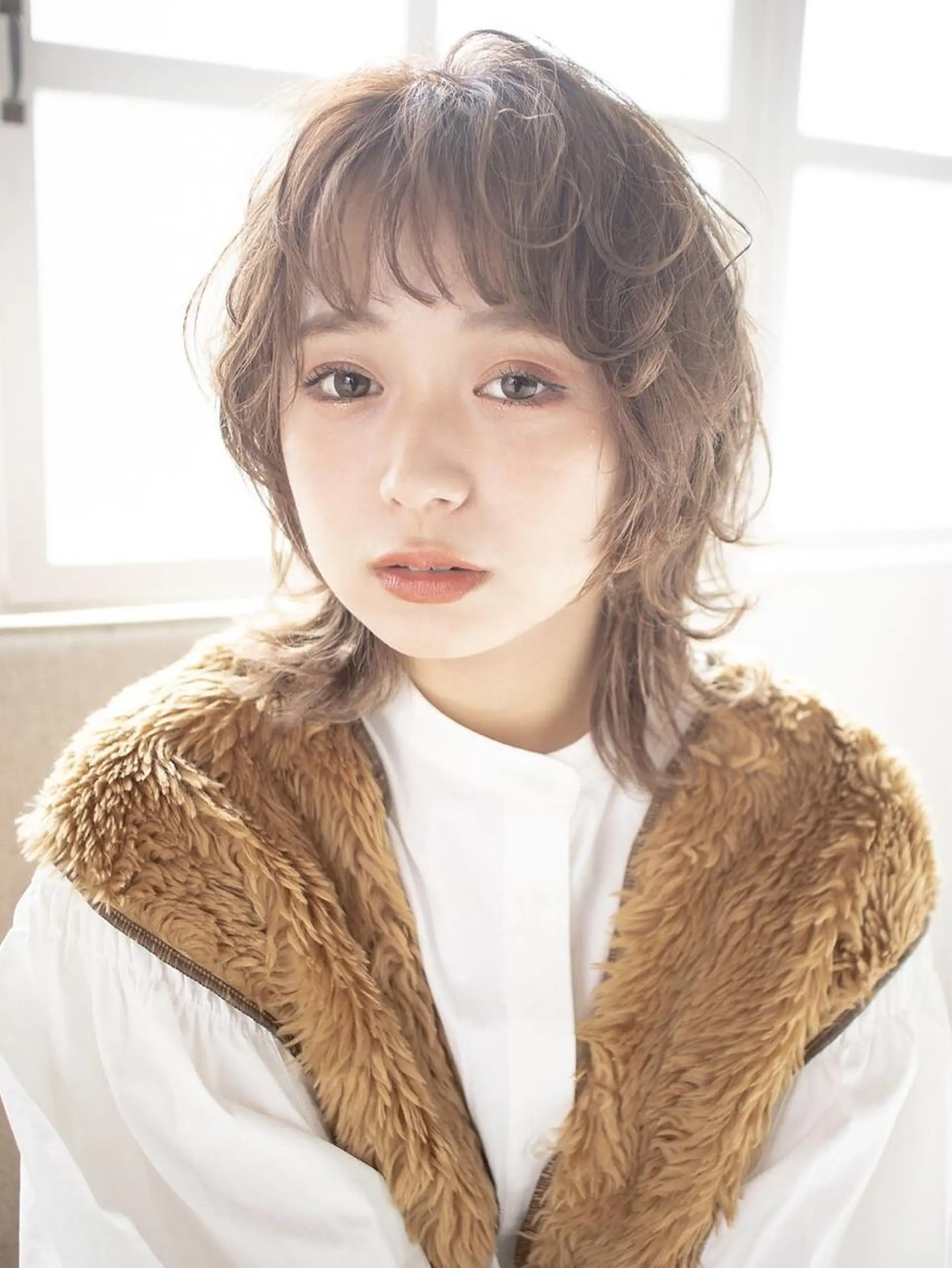 ミディアム カット 似合わせ×ハイトーン キドヨシキのヘアスタイル