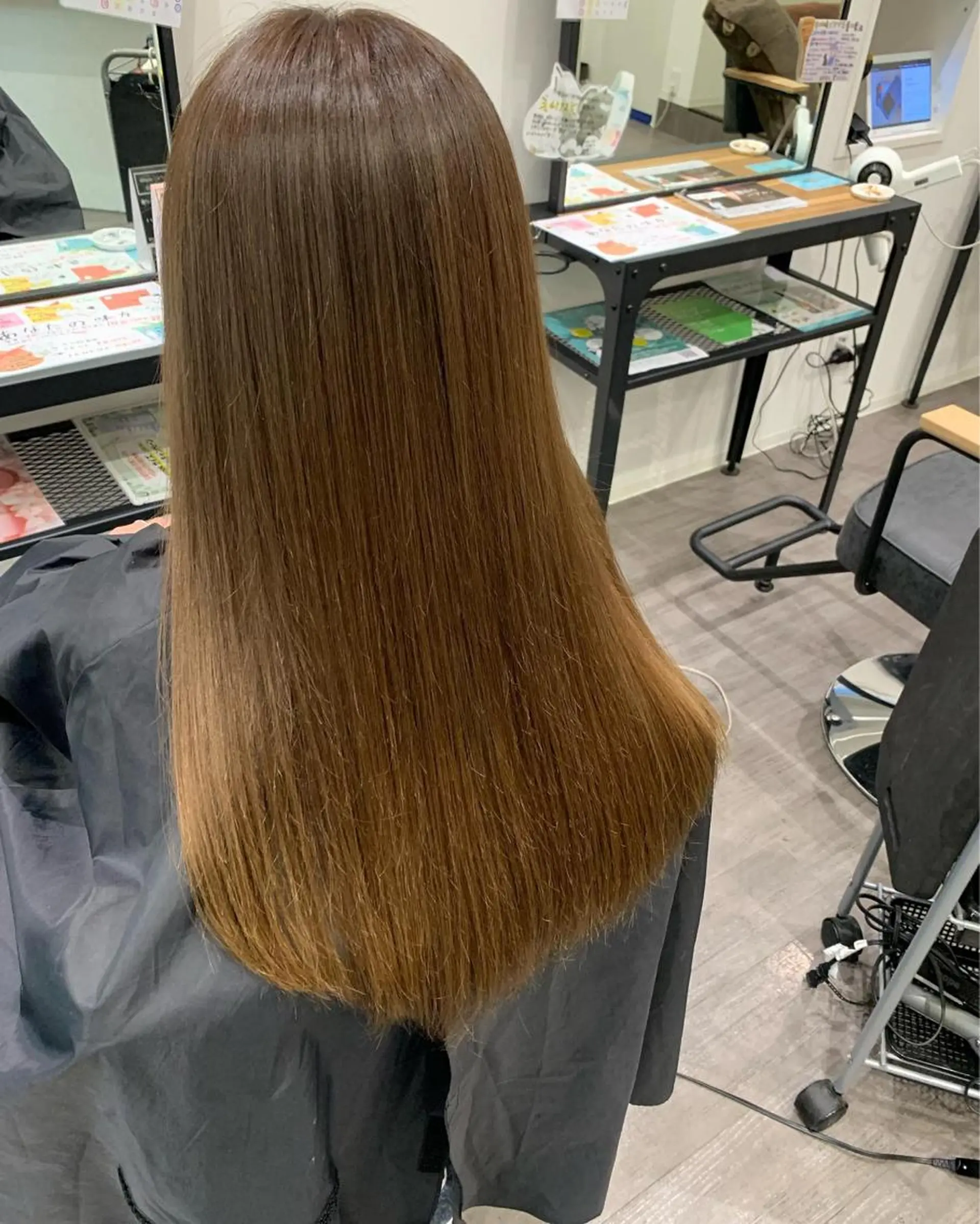 ロング カット 縮毛矯正 トリートメント 【酸性ストレート】 宮下和明のヘアスタイル