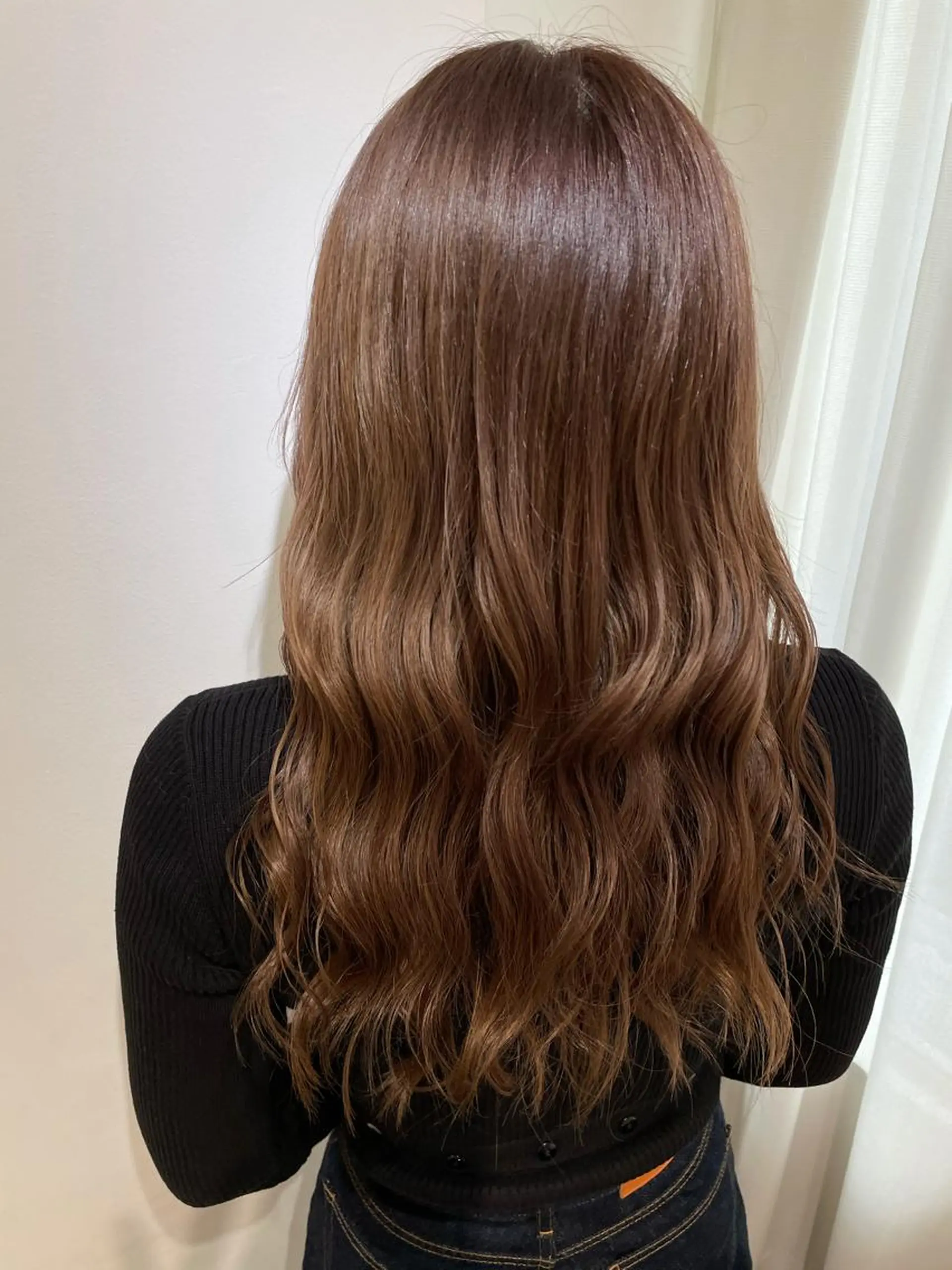 セミロング カラー ブラウンカラー ピンクカラー カット 過去一の柔髪ヘア 🌿IVYjoureのヘアスタイル