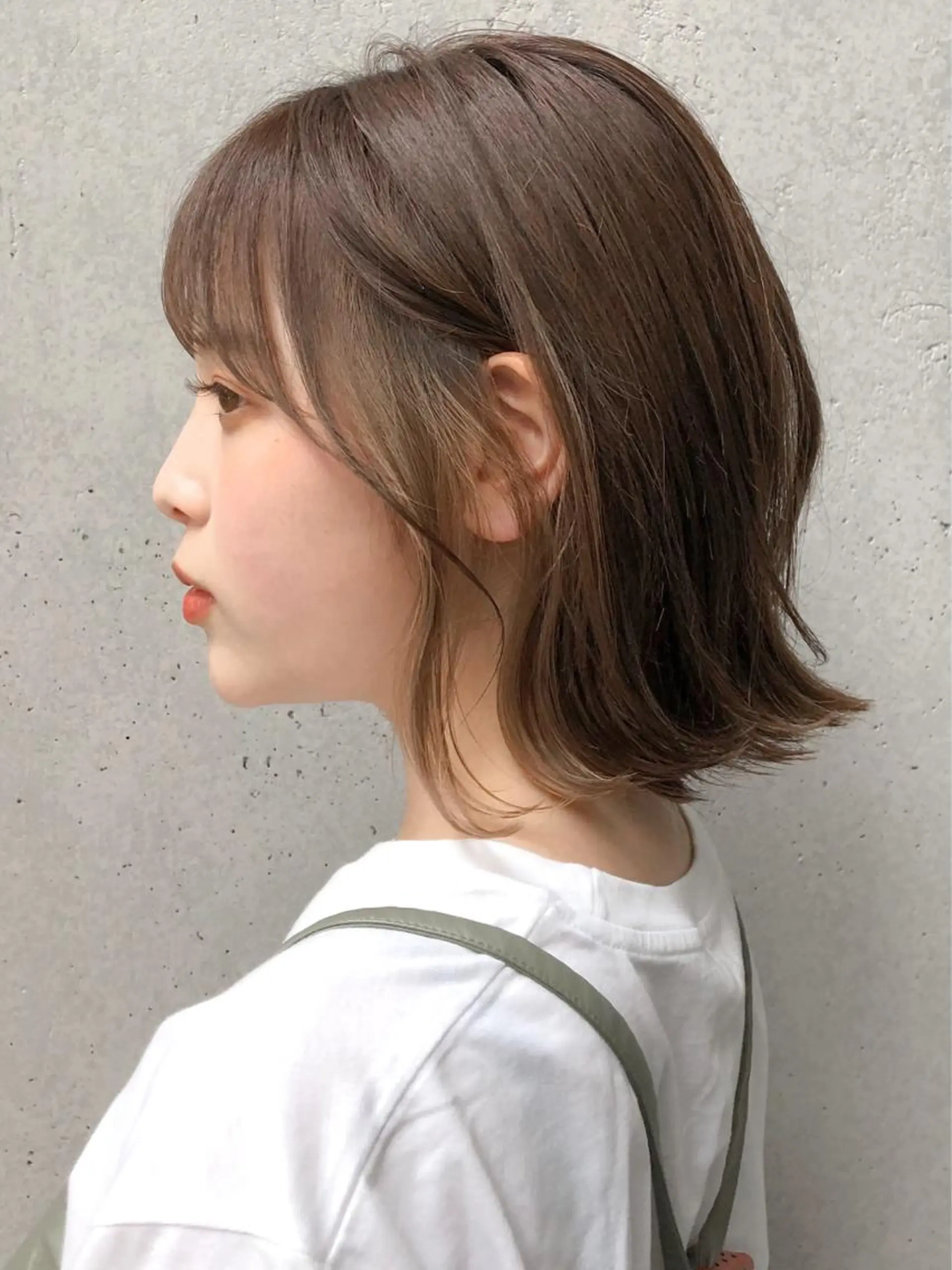 ミディアム カラー 透明感カラー イルミナカラー 佐藤 侑哉のヘアスタイル