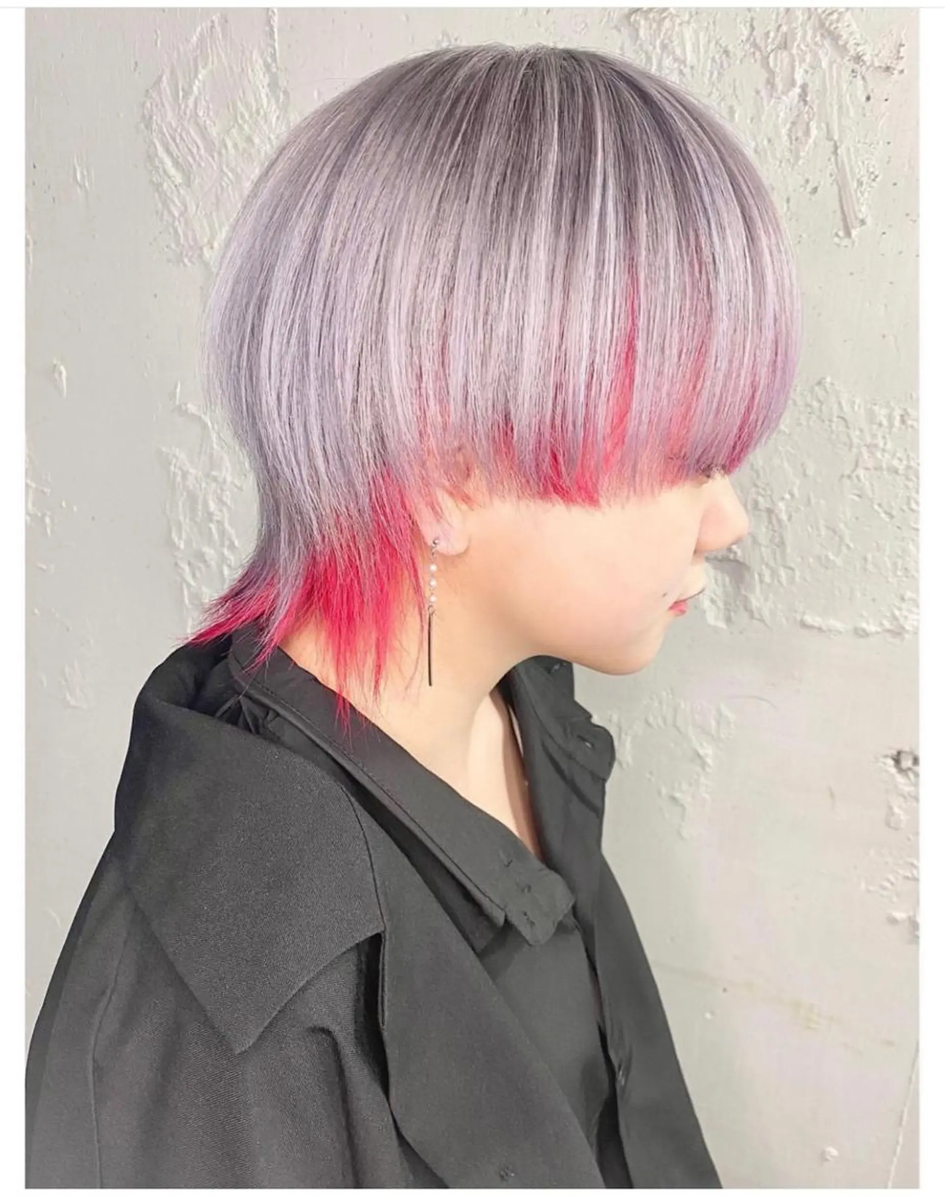 ショート カラー ブリーチ レッドカラー シルバー ホワイトシルバー ヘアカラー GARU-ガル-所属・TSUNO🦖 派手髪/オタク美容師のヘアスタイル