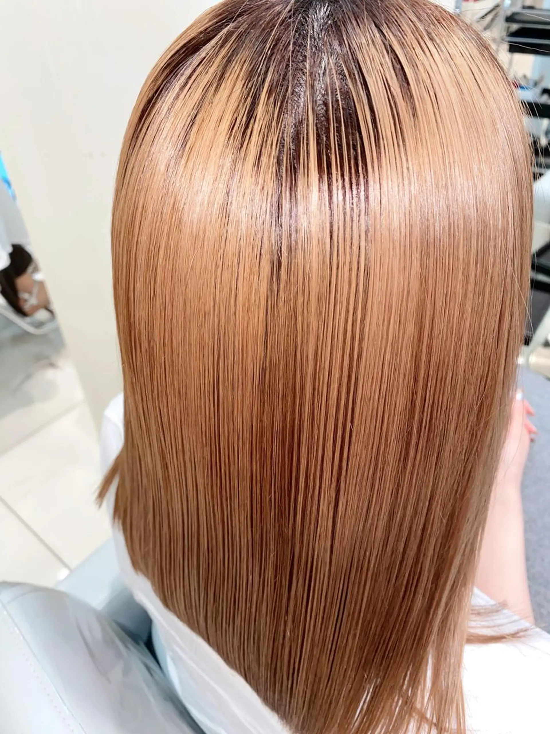 ミディアム カット ヘアカラー トリートメント 縮毛矯正/髪質改善/ ブリーチ/東陽町✨のヘアスタイル