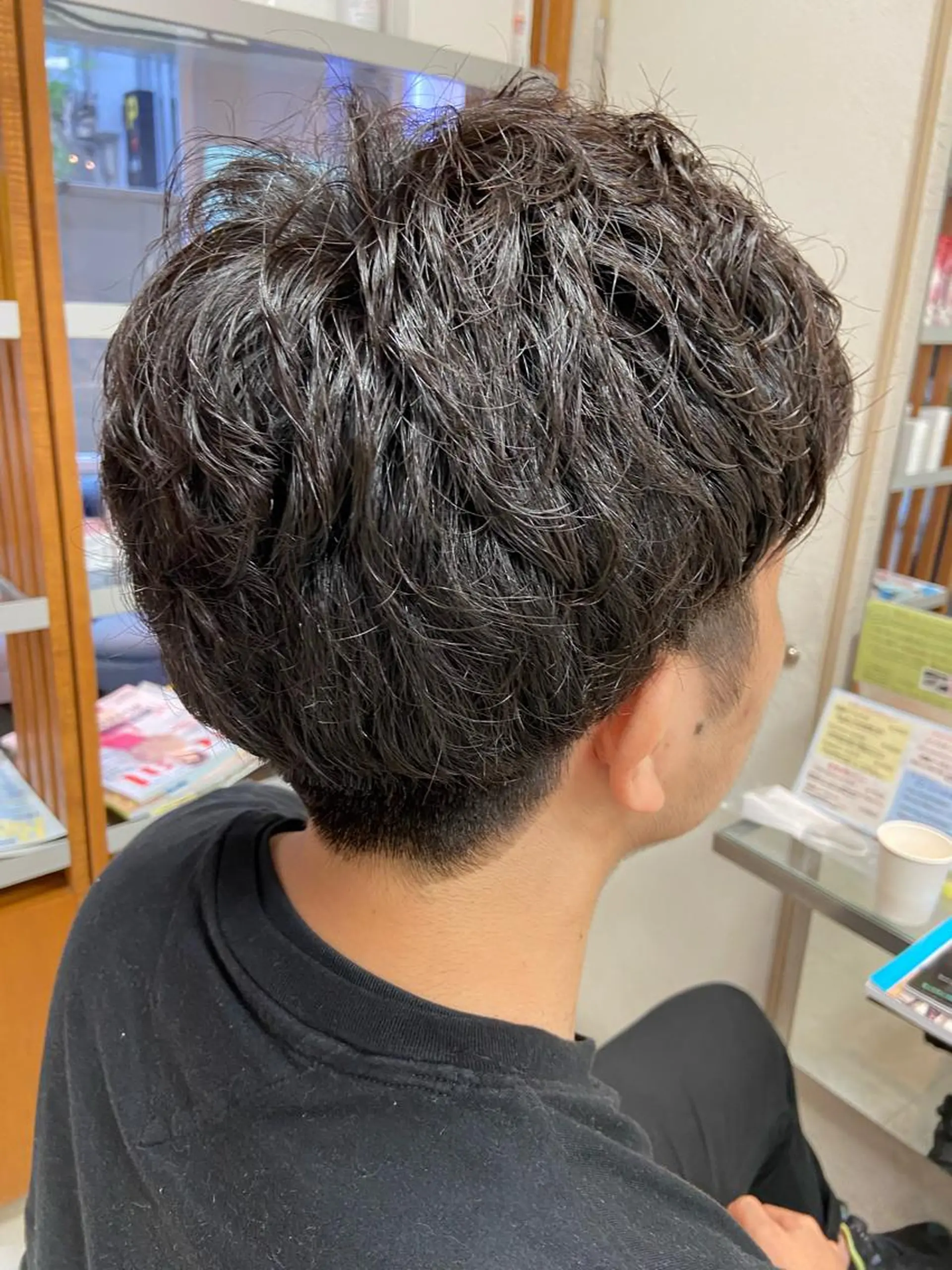 パーマ メンズ メンズパーマ カット パーマ 菊地 美憂のヘアスタイル