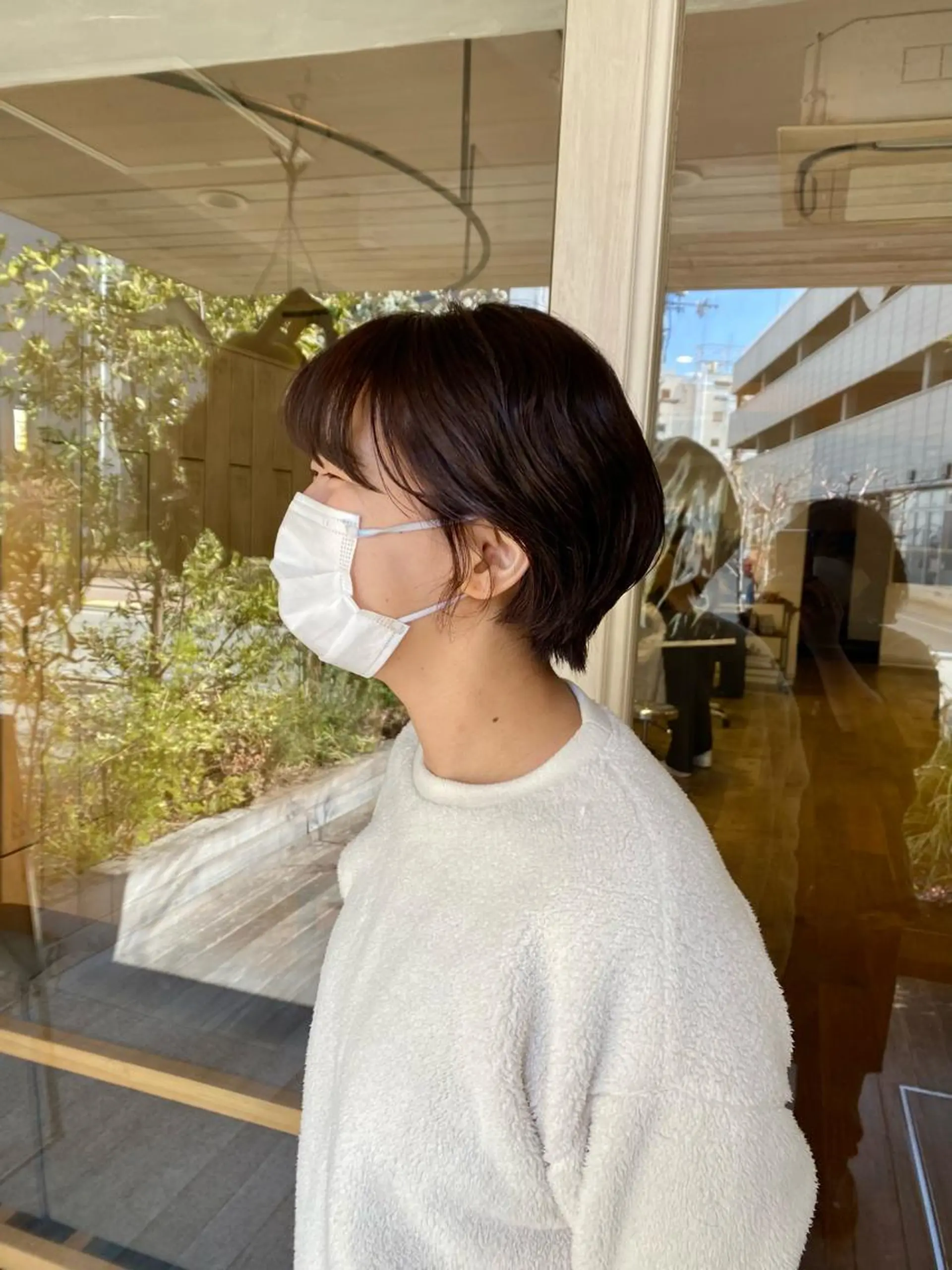 ショート カラー パーマ BELLA阿部野 TOMOMIのヘアスタイル