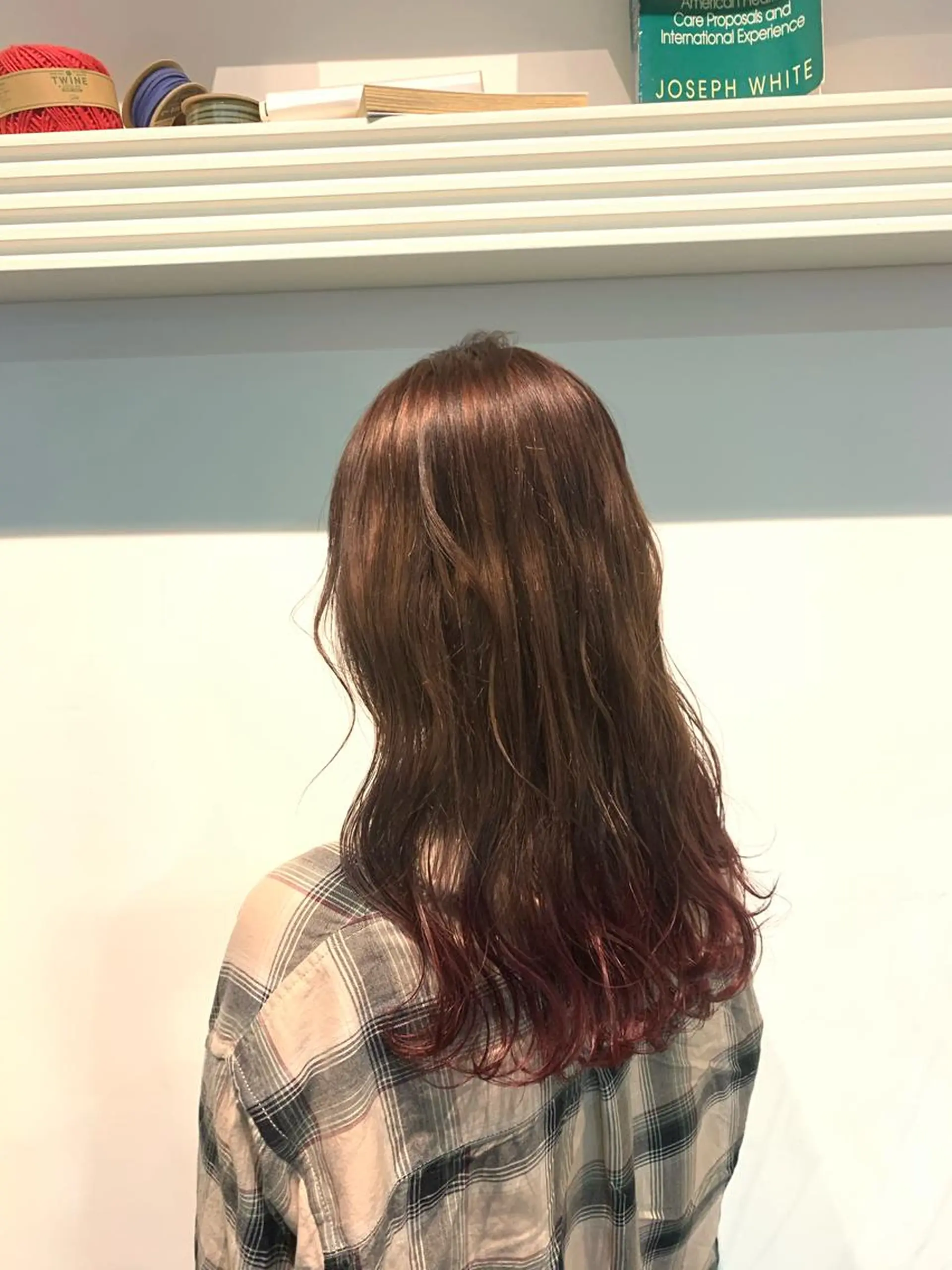 セミロング ヘアカラー トリートメント ヘッドスパ ヘアセット 山口 竣也のヘアスタイル